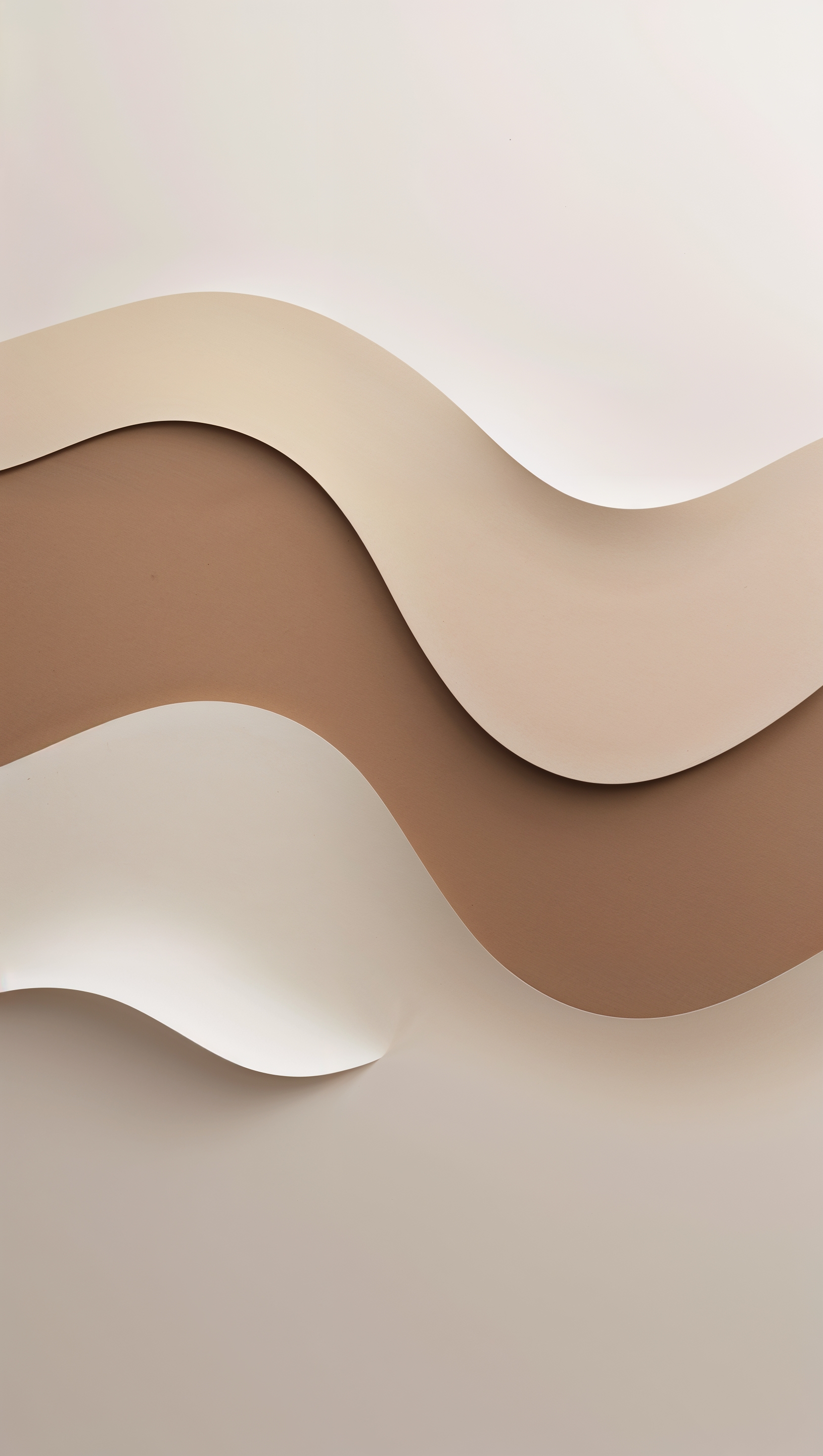 Smooth two-tone color block in warm neutral palette, minimal abstract