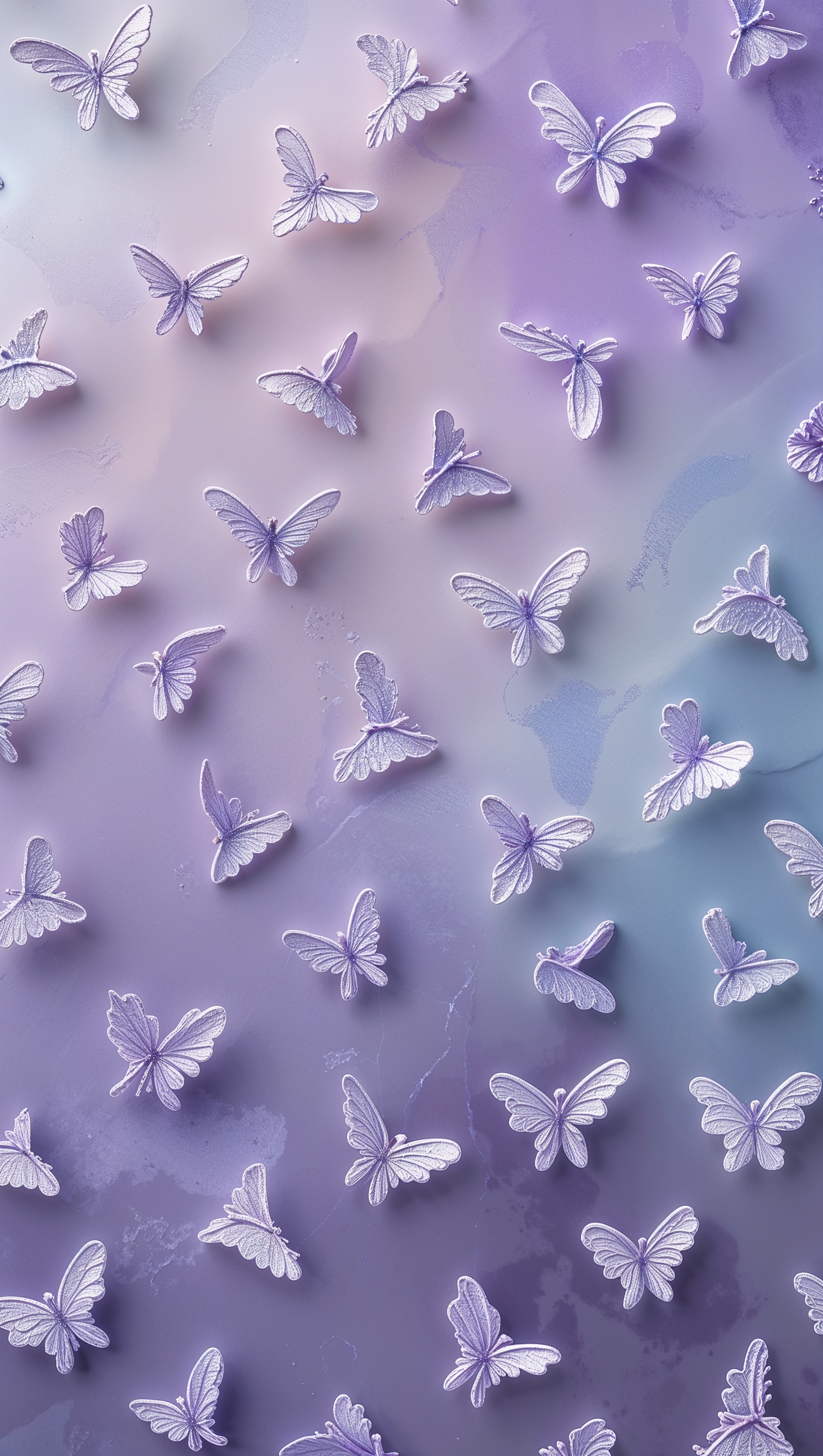 Tiny fairy wings pattern on soft lavender background