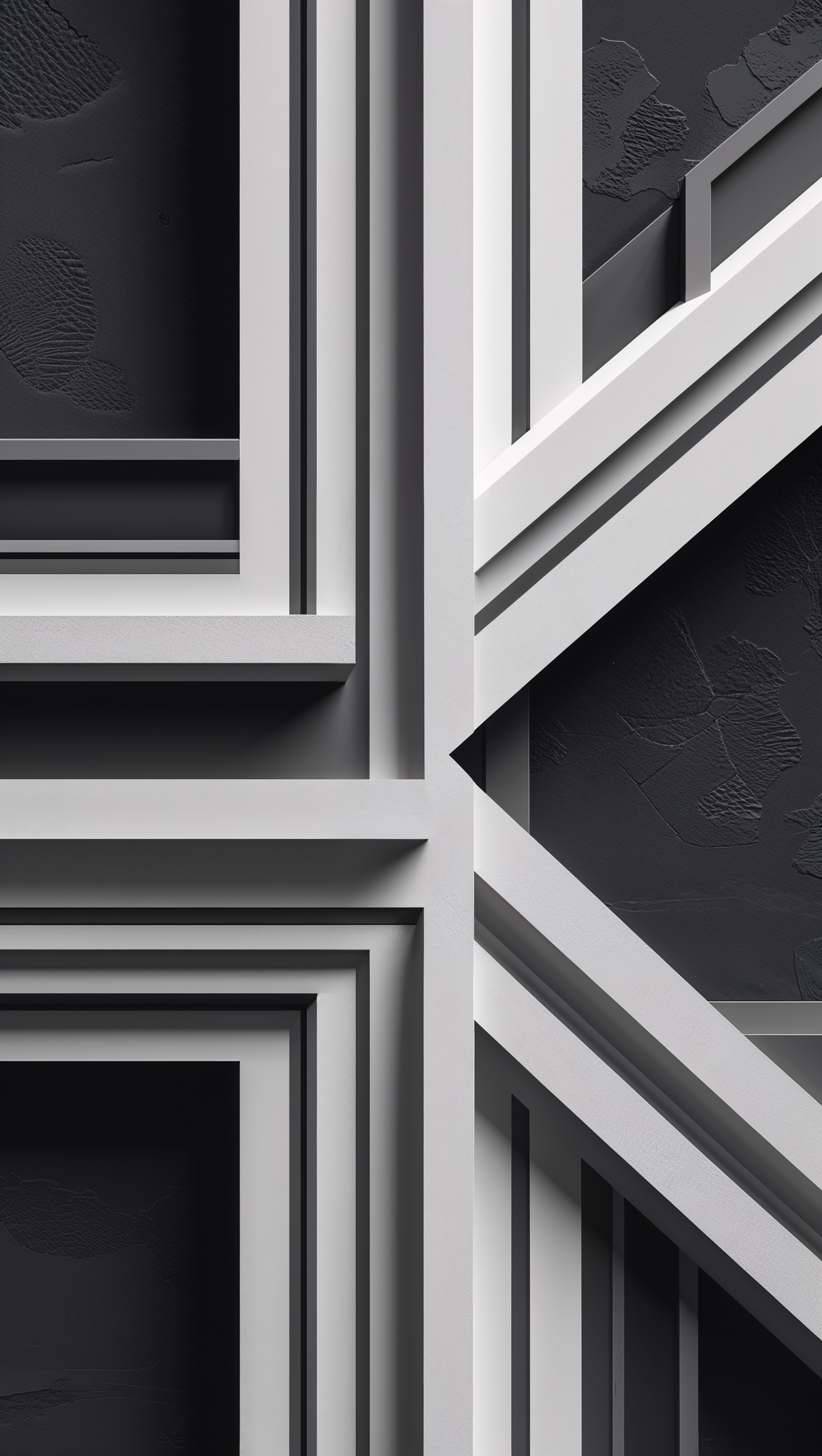 Monochrome architectural pattern with strong lines and clear structure