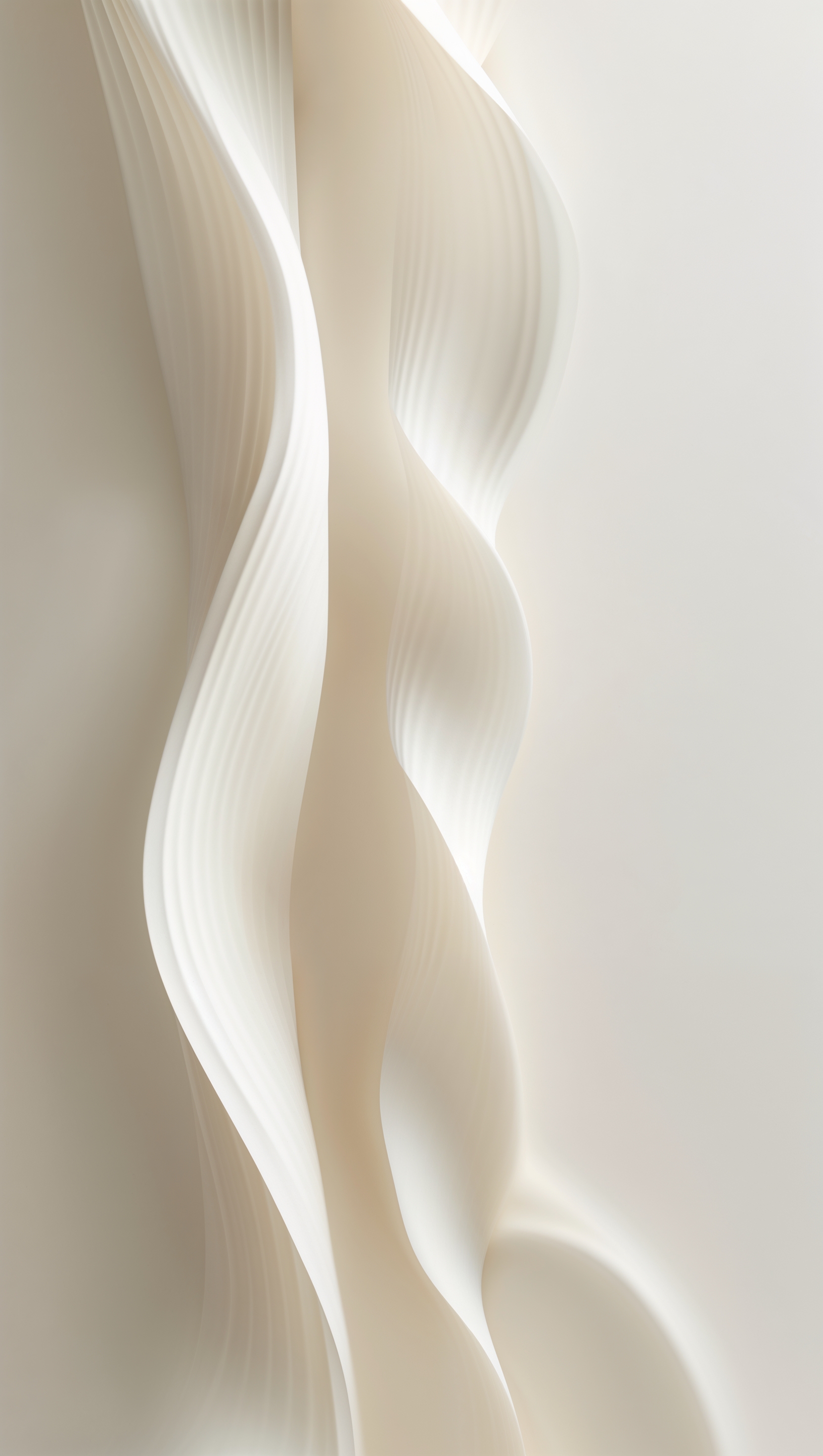 Vertical minimalist design with soft white stripes and blurred edges