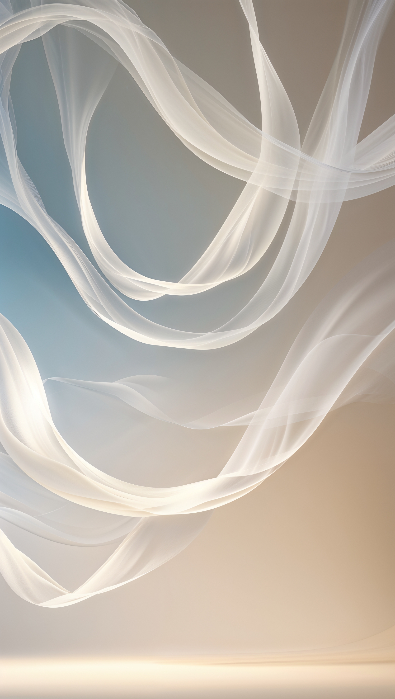 Abstract light beams in white tones over gradient background