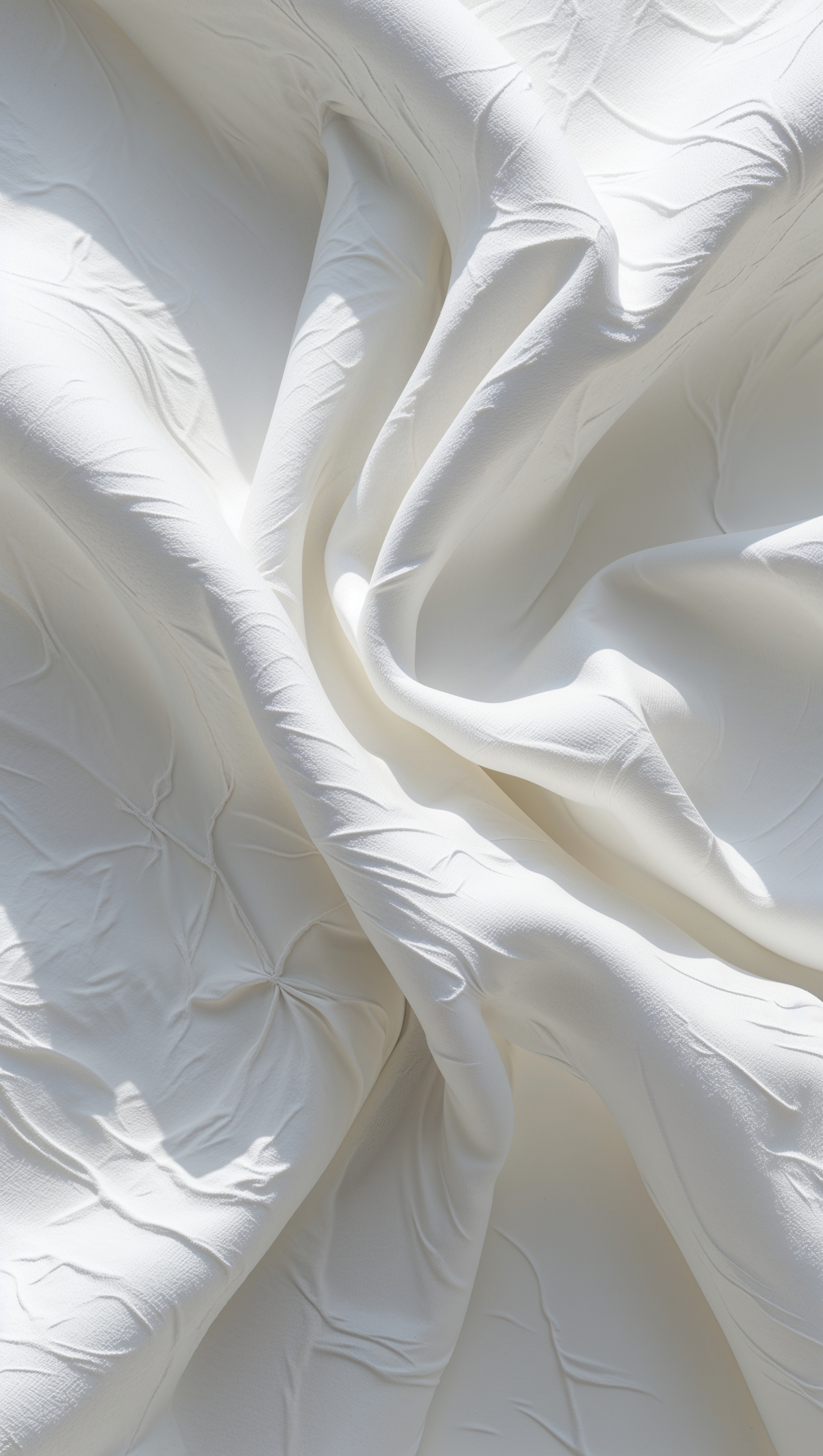 White canvas with delicate texture and slight shadows, ideal for clean wallpaper