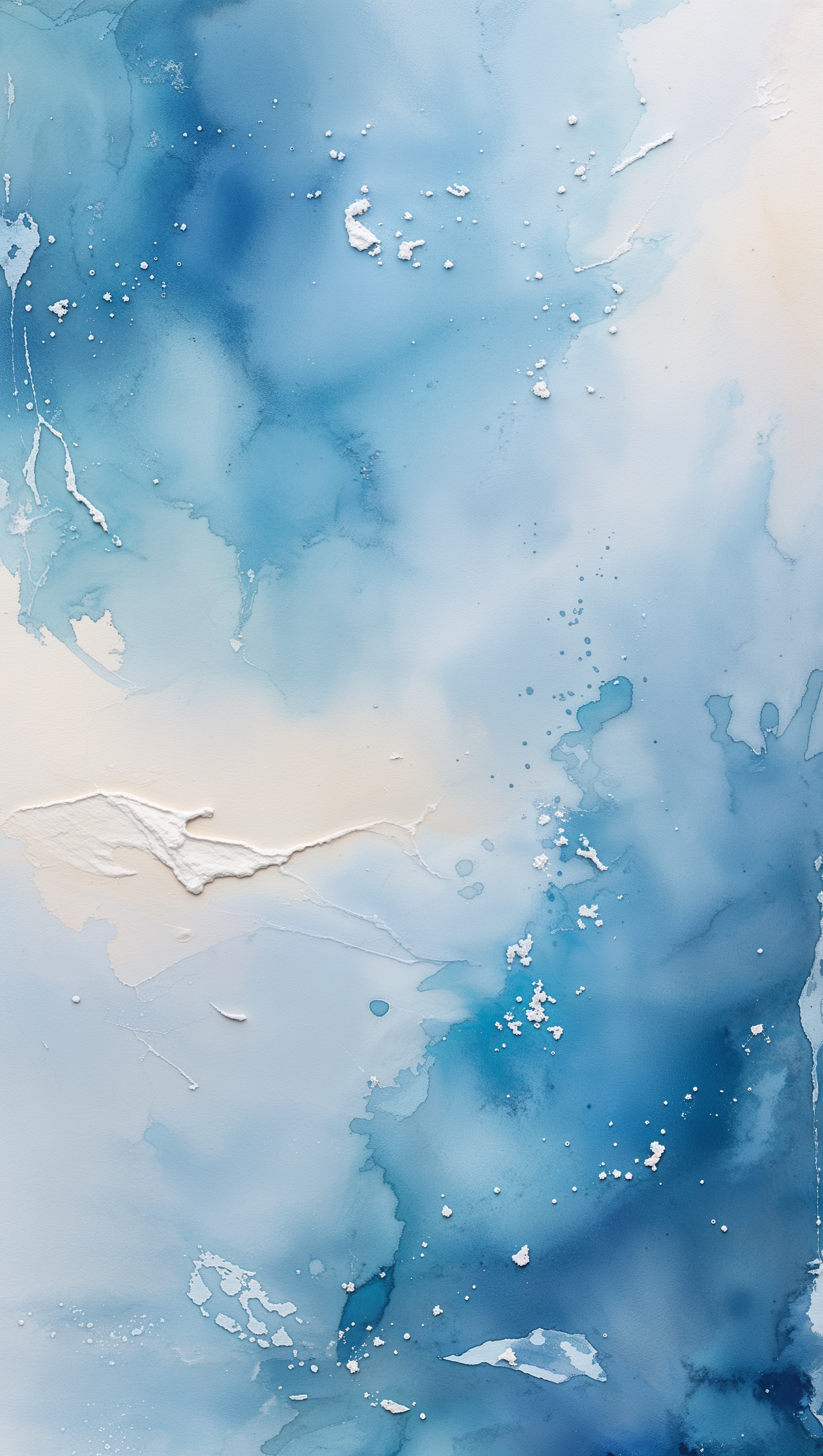 Blue watercolor texture with gentle brush strokes and artistic feel