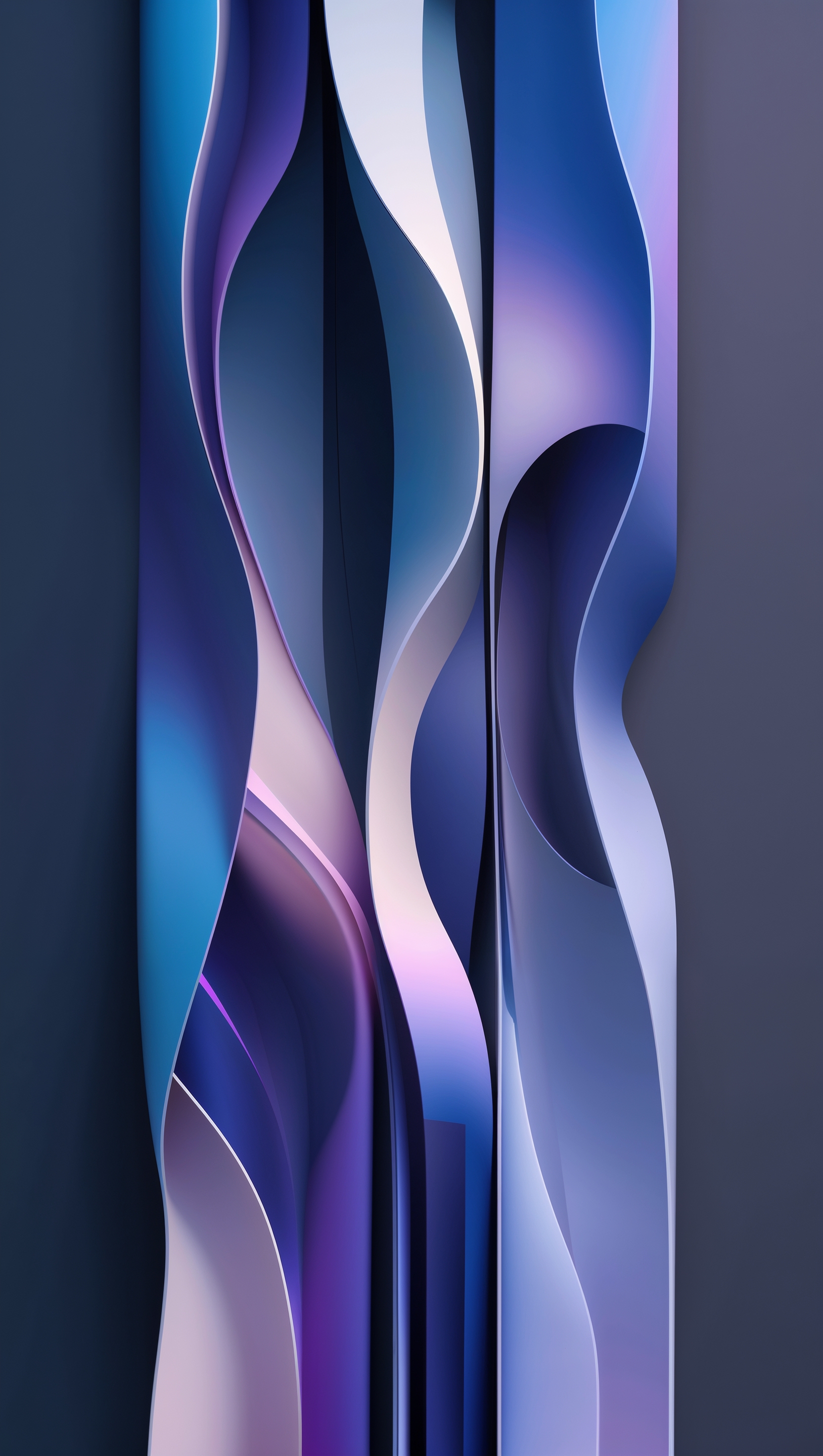 Vertical abstract lines shifting in gradient flow, digital elegance