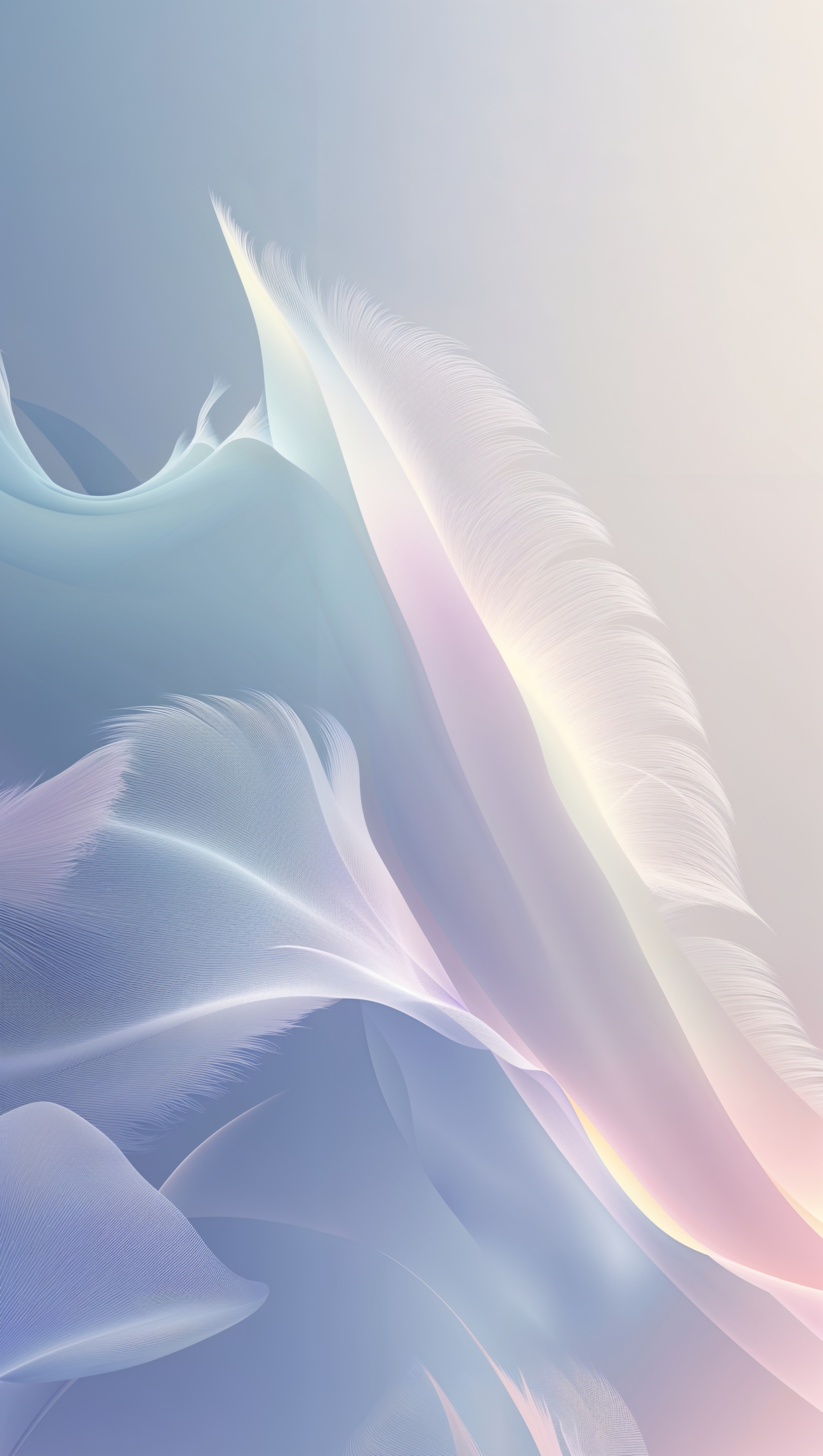 Vertical iPhone wallpaper with fluid gradient color flow, soft modern look