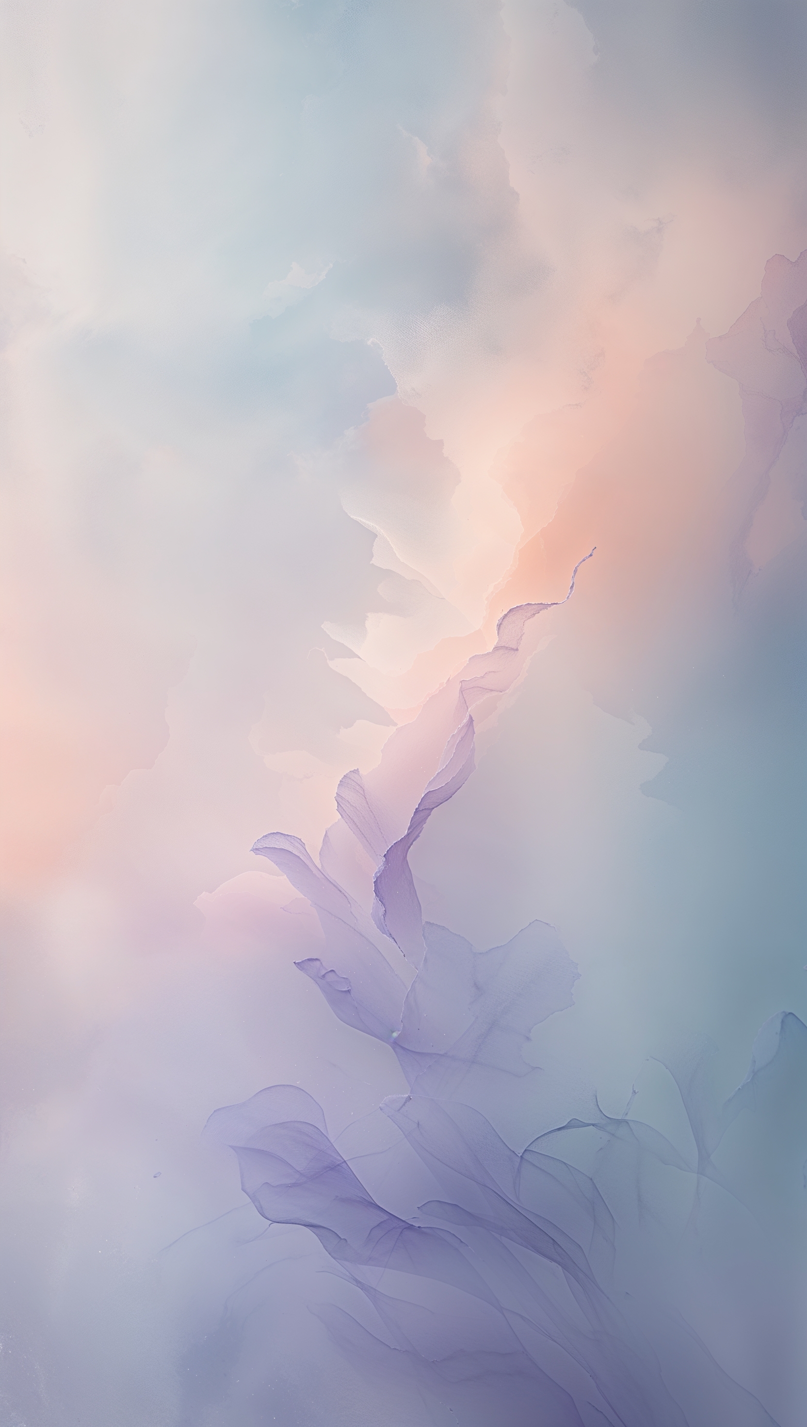 Abstract soft blur composition with pastel tones and vertical fade