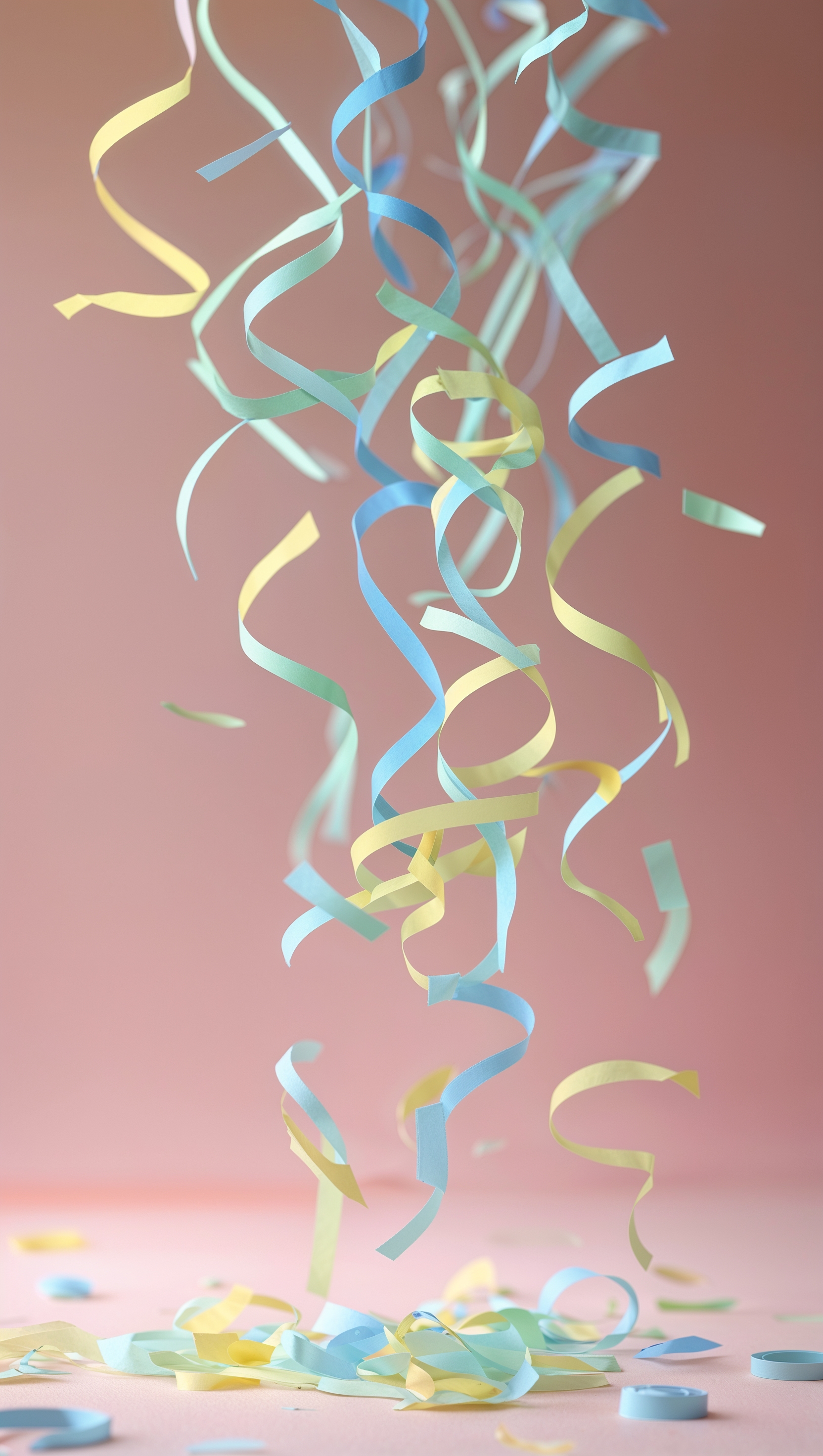 Colorful lollipop pattern on white background with playful vibe