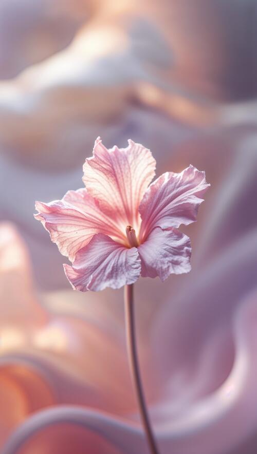 Delicate Pink Flower iPhone Wallpaper