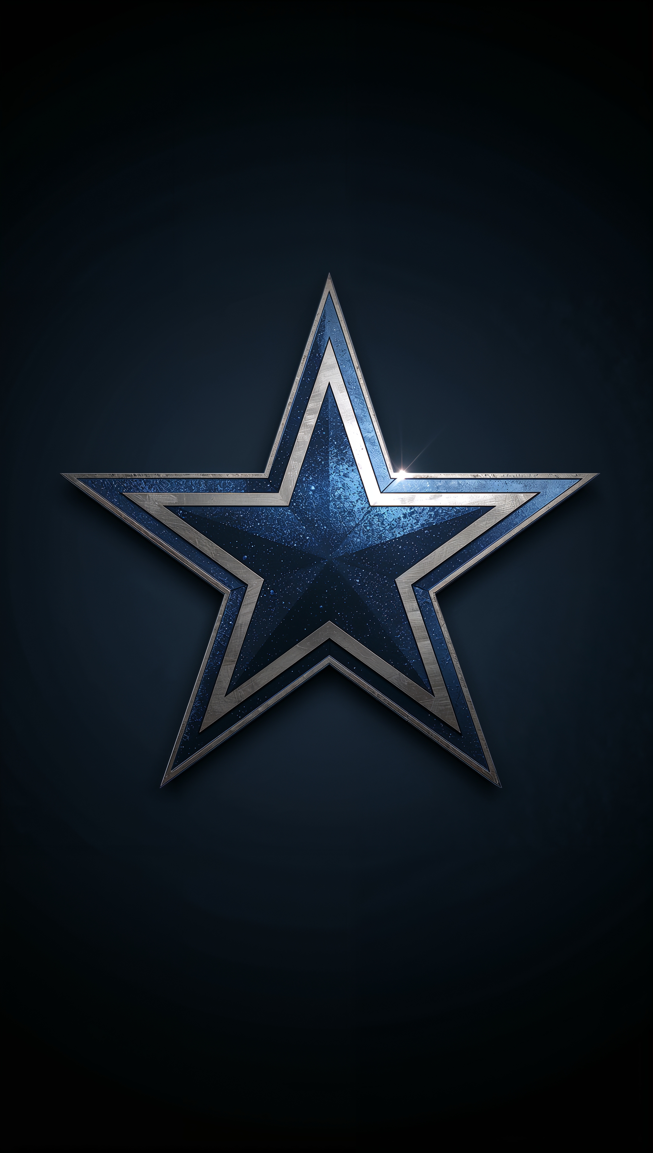 Dallas Cowboys iPhone wallpaper with glowing team logo