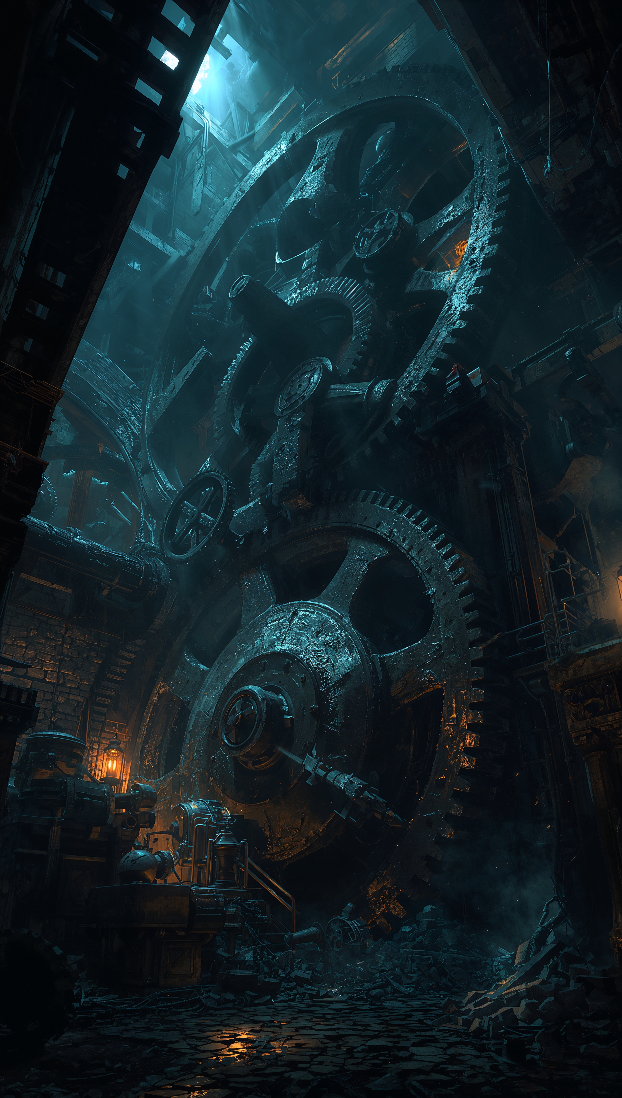 Dark Gears iPhone Wallpaper