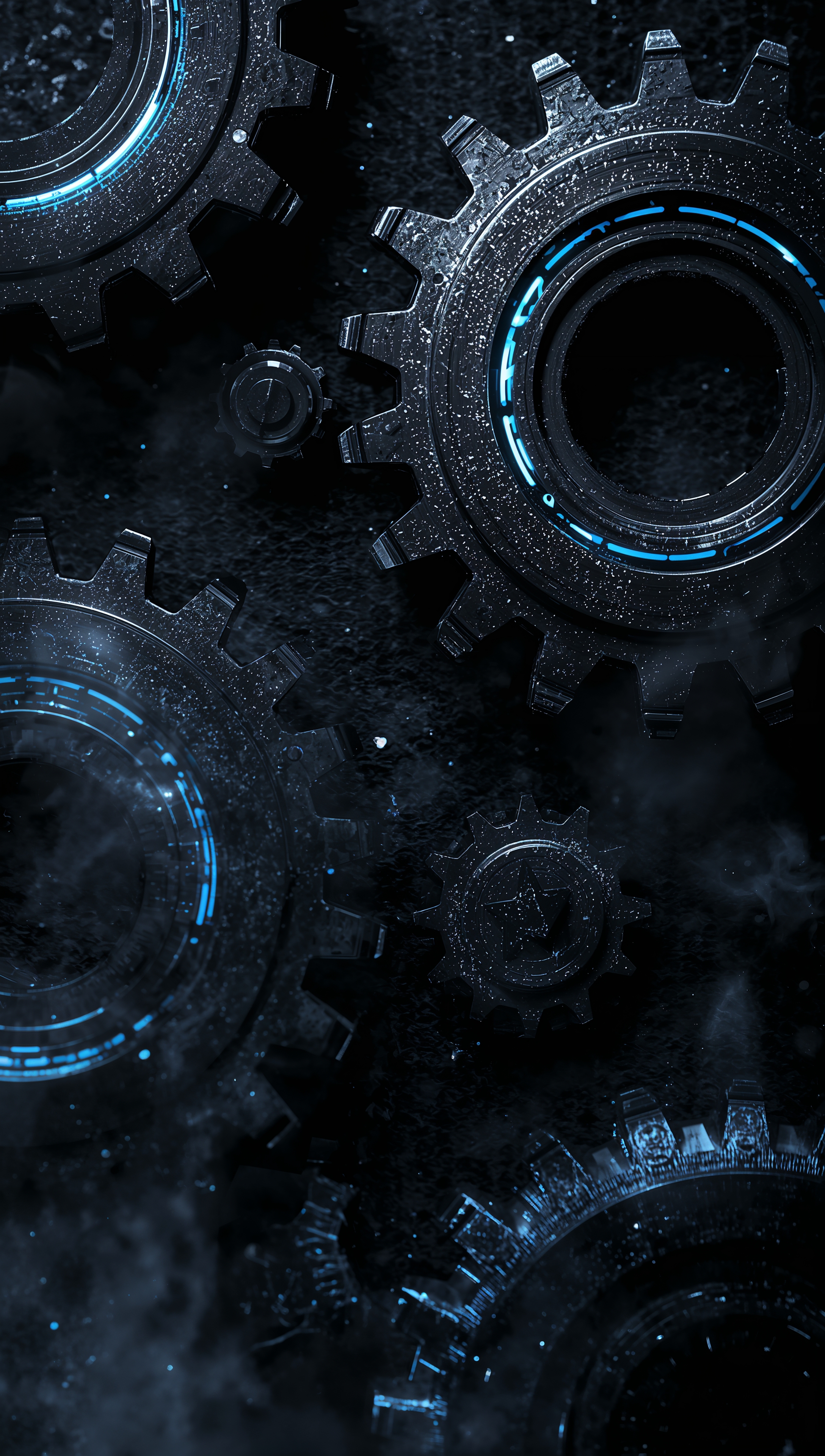 Dark Gears iPhone Wallpaper – Underground factory theme