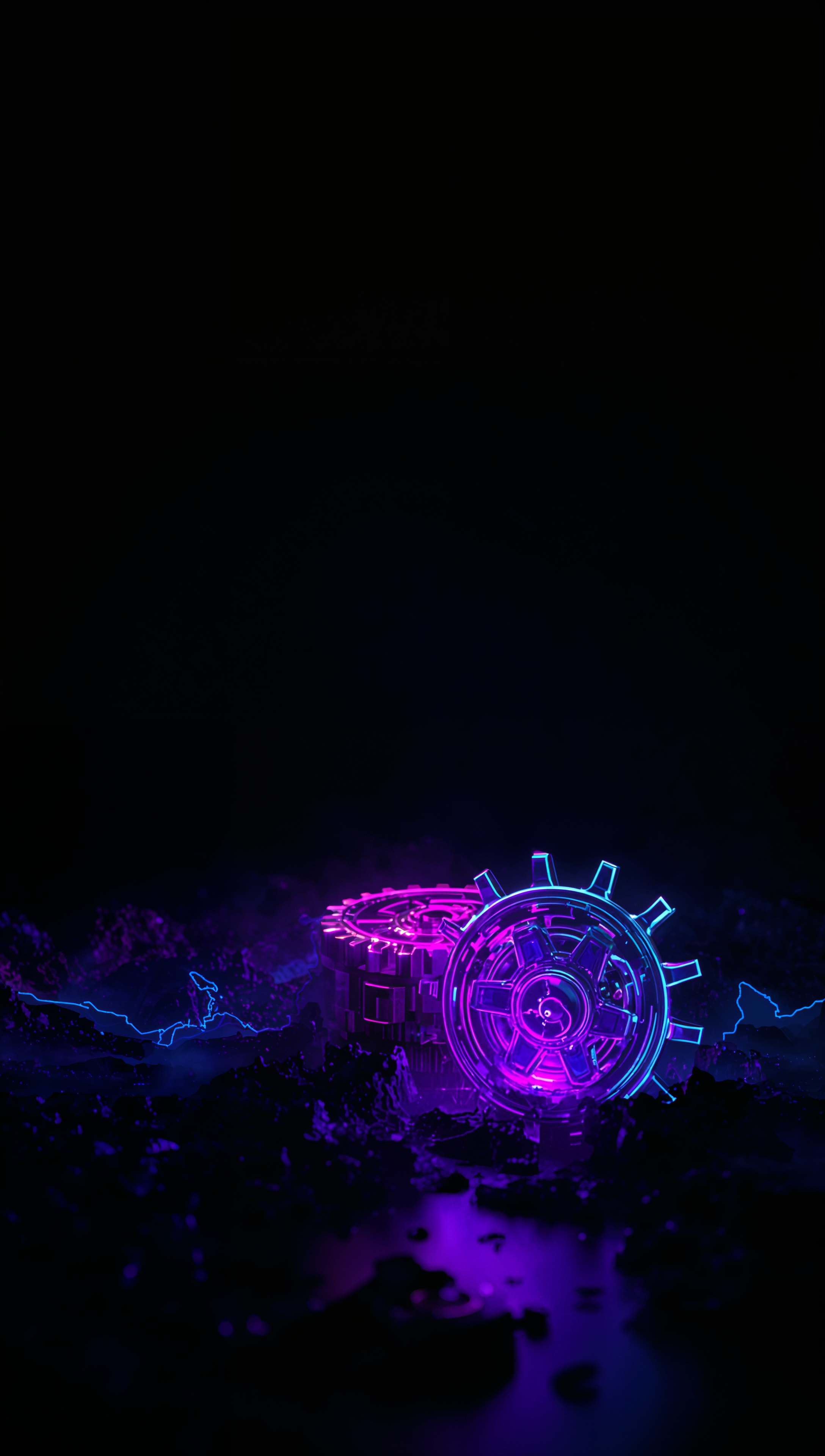 Dark Gears iPhone Wallpaper – Clockwork mechanical art