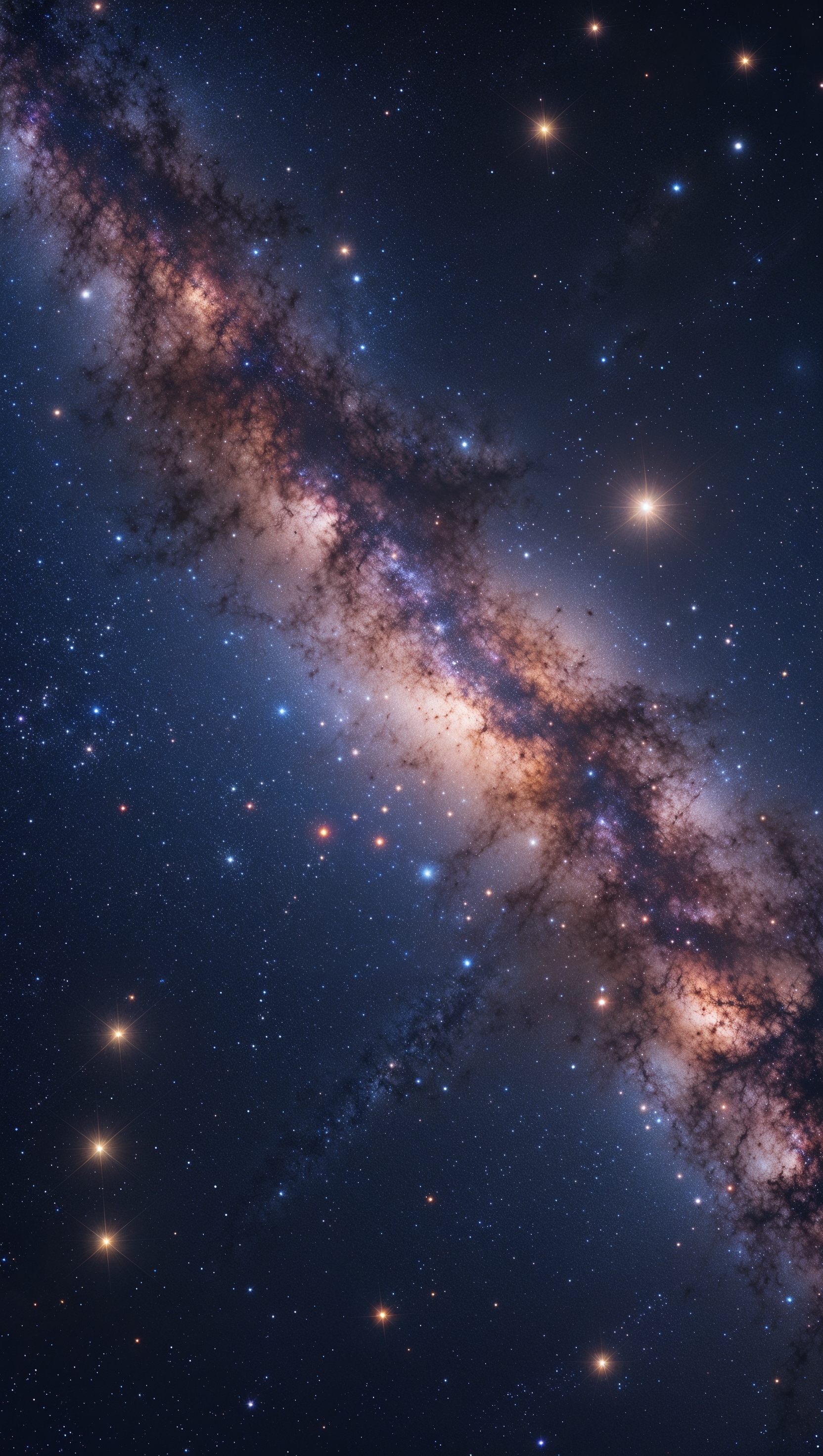 Star-filled sky fading from deep navy to soft lavender tones, ultra-smooth gradient