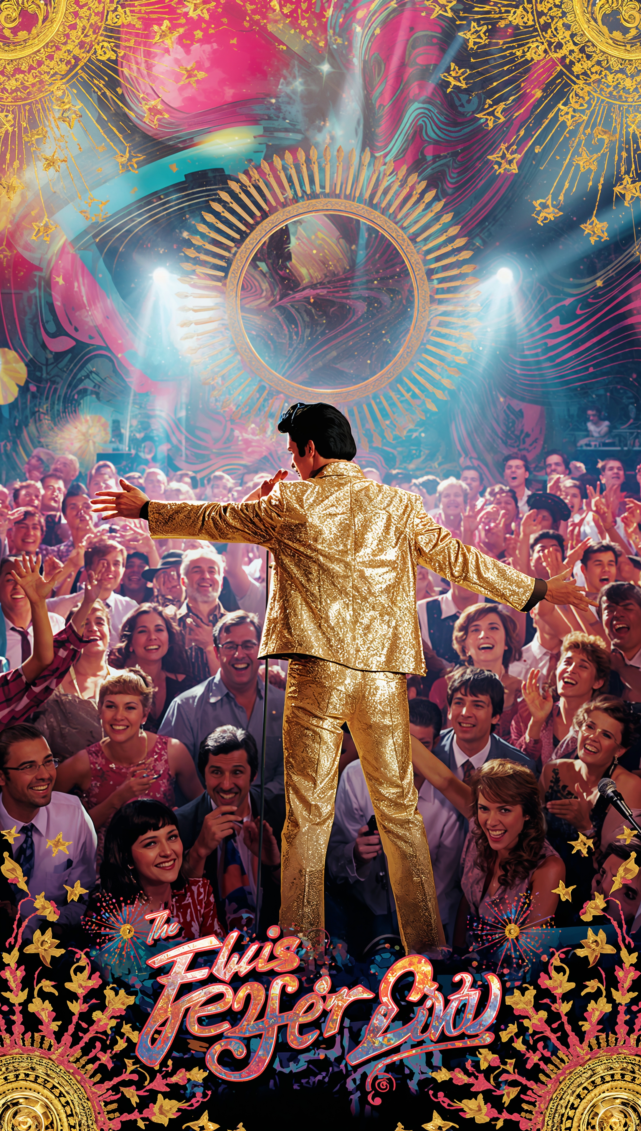 lvis Presley iPhone wallpaper – live concert energy