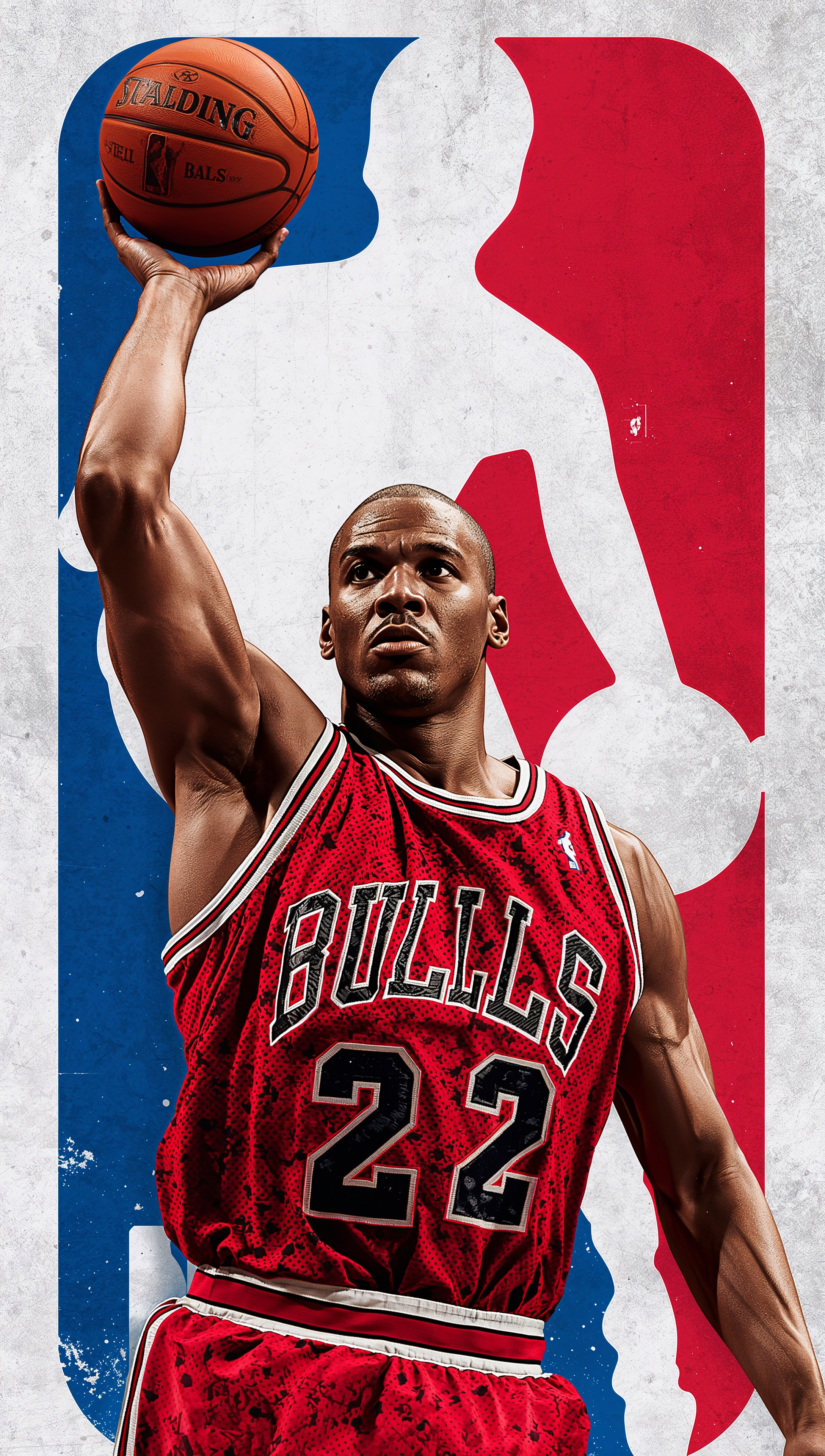 Michael Jordan NBA logo iPhone wallpaper