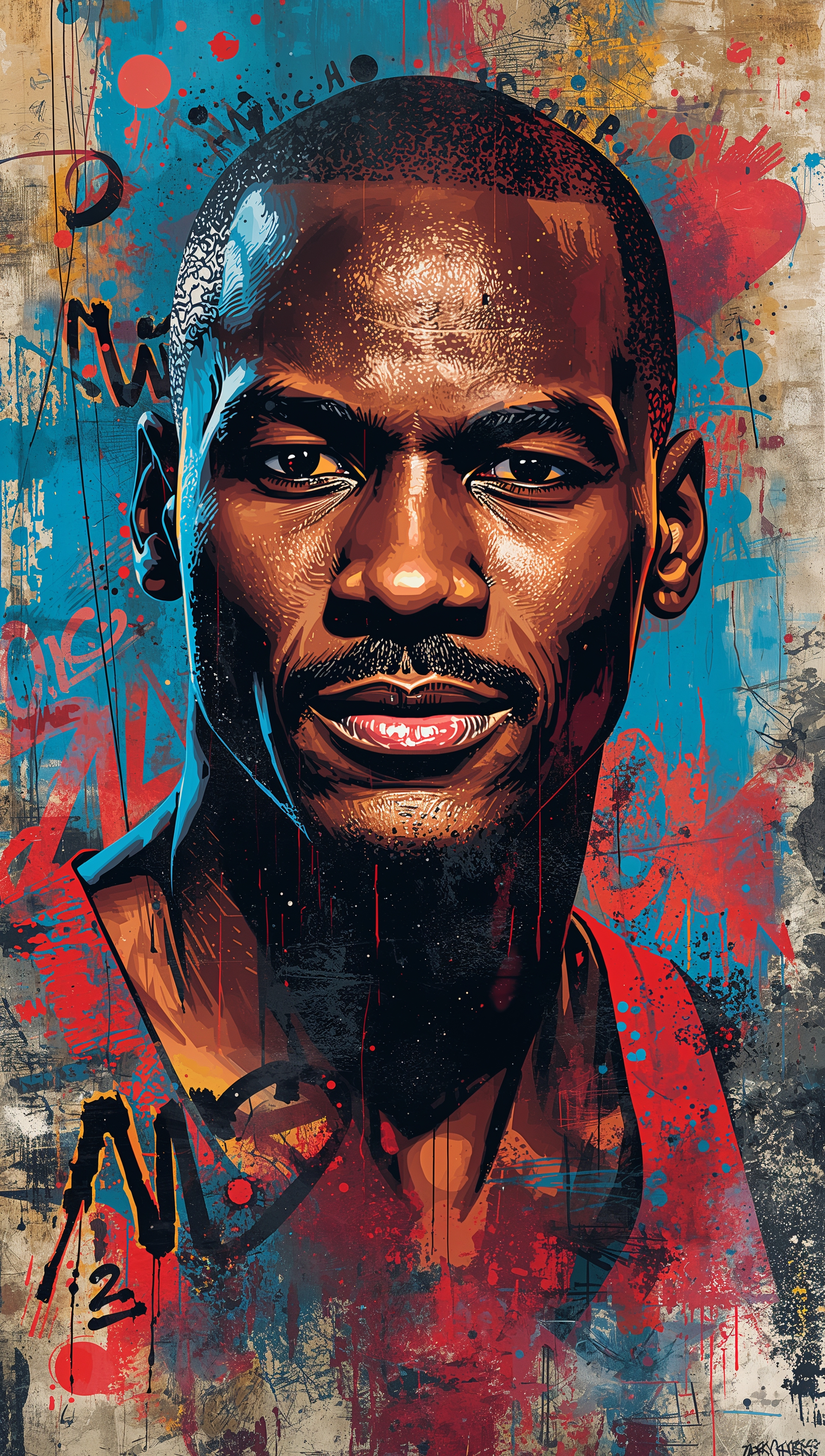 Michael Jordan graffiti iPhone wallpaper