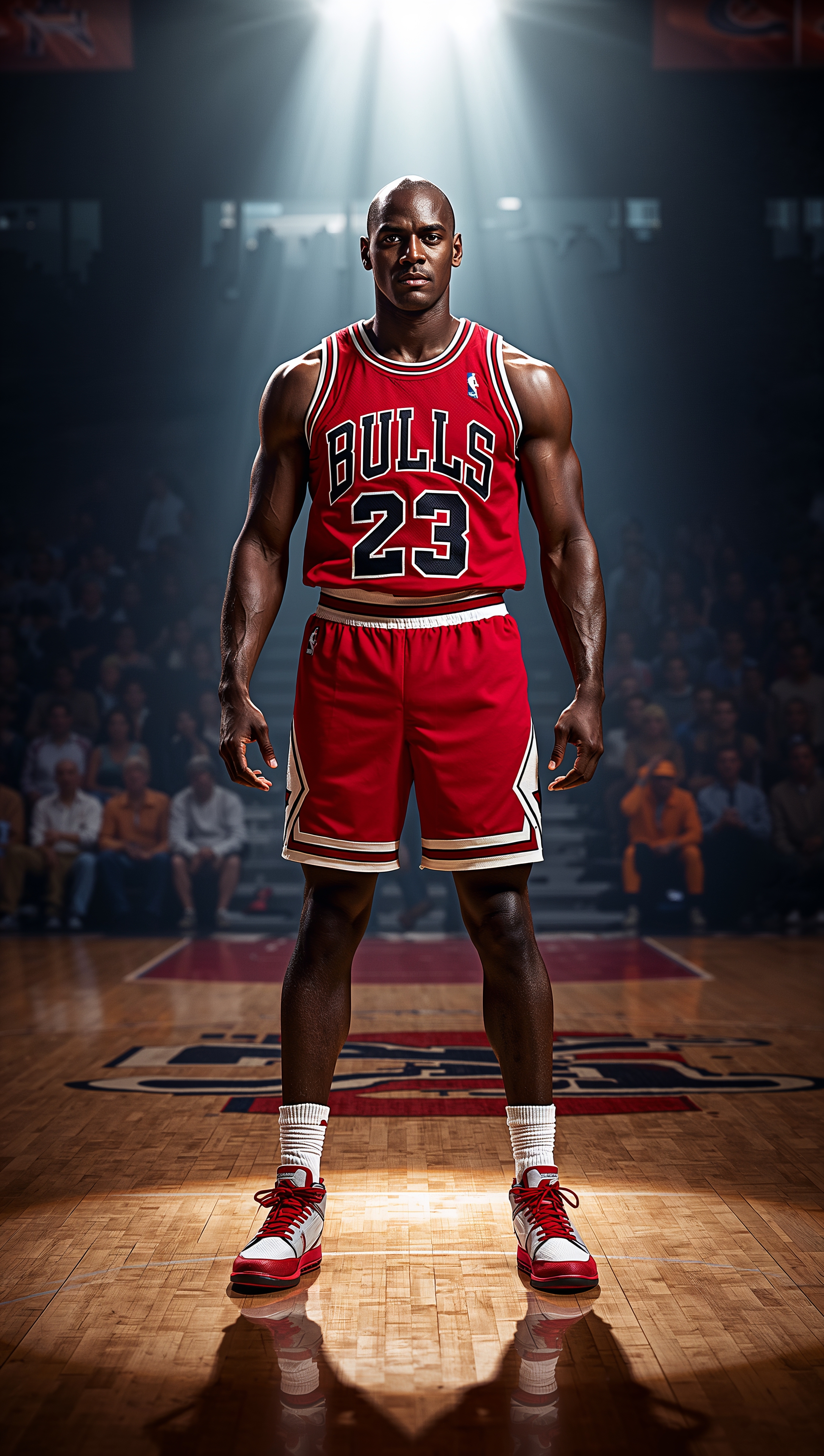 Michael Jordan Bulls red jersey iPhone wallpaper