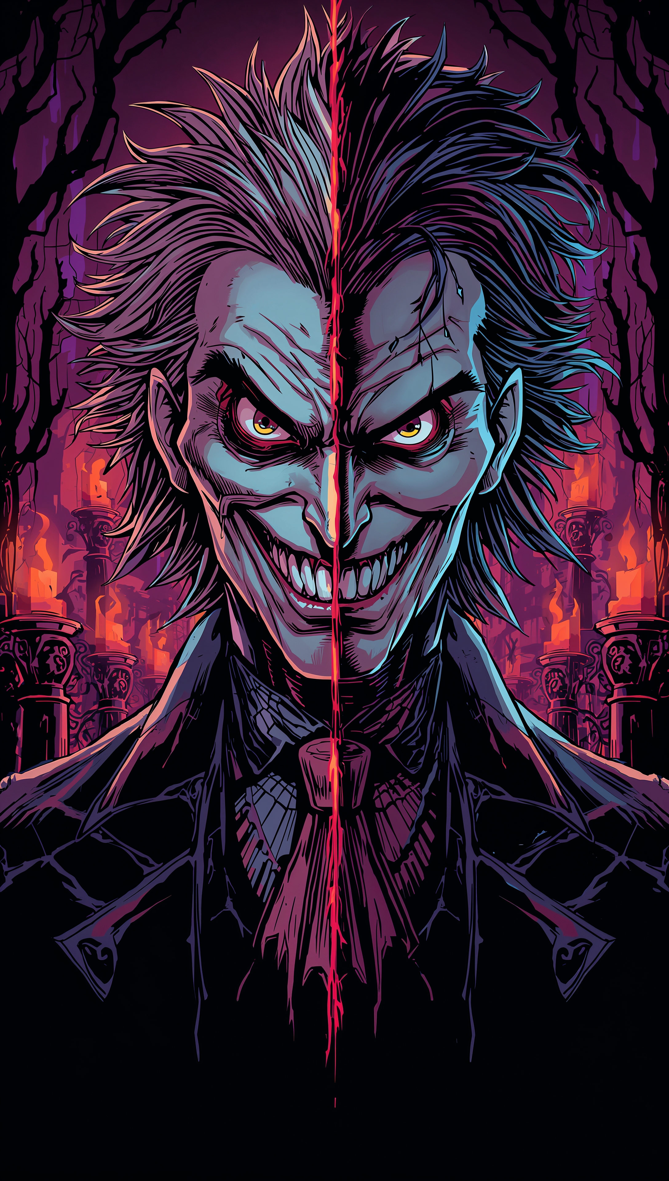 Nightmare Before Christmas iPhone Wallpaper – Mayor with two faces