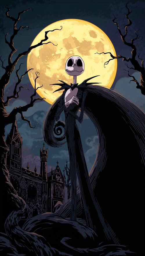 Download Nightmare Before Christmas Iphone Wallpaper in High Resolution