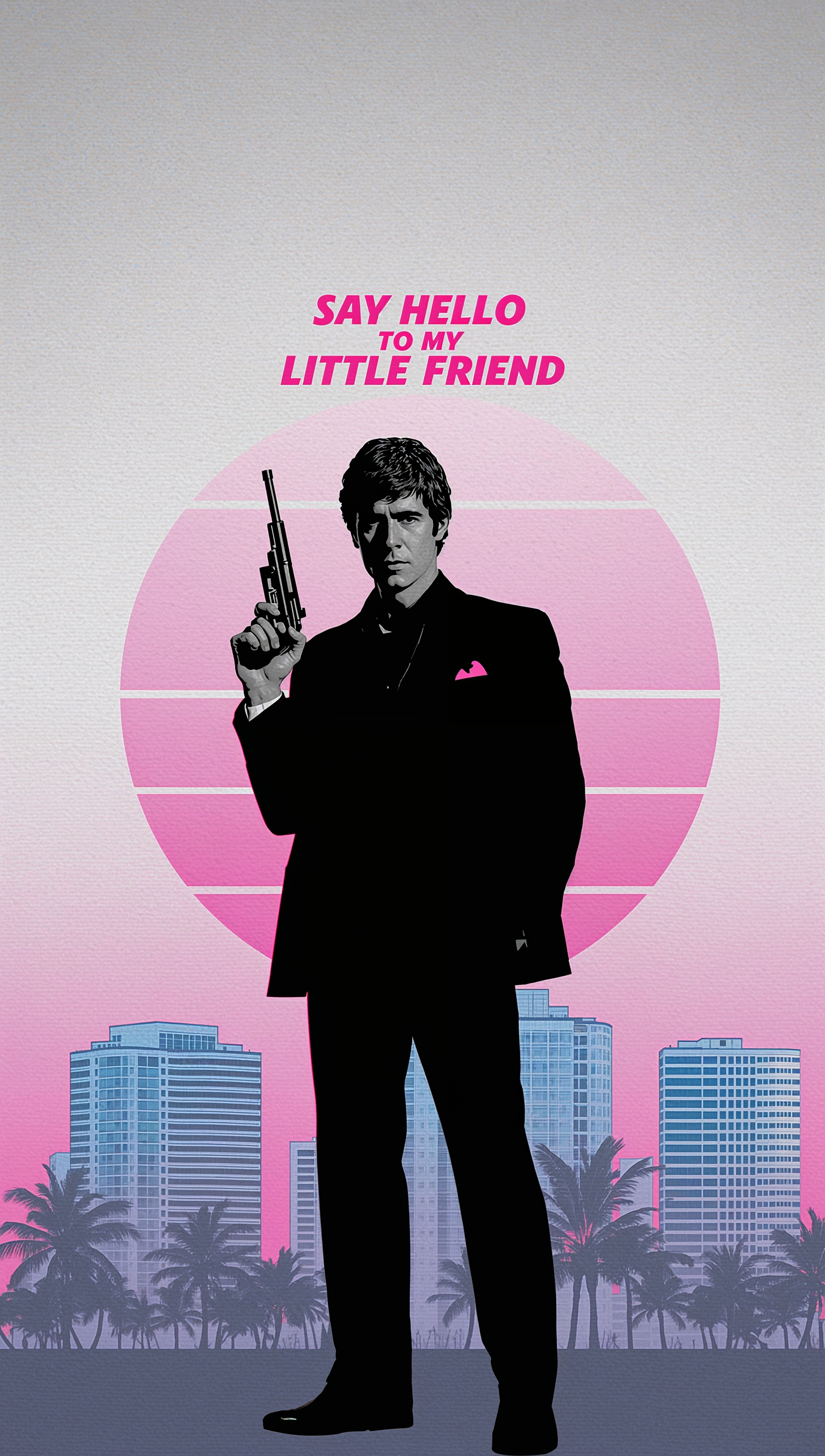 Scarface silhouette iPhone wallpaper
