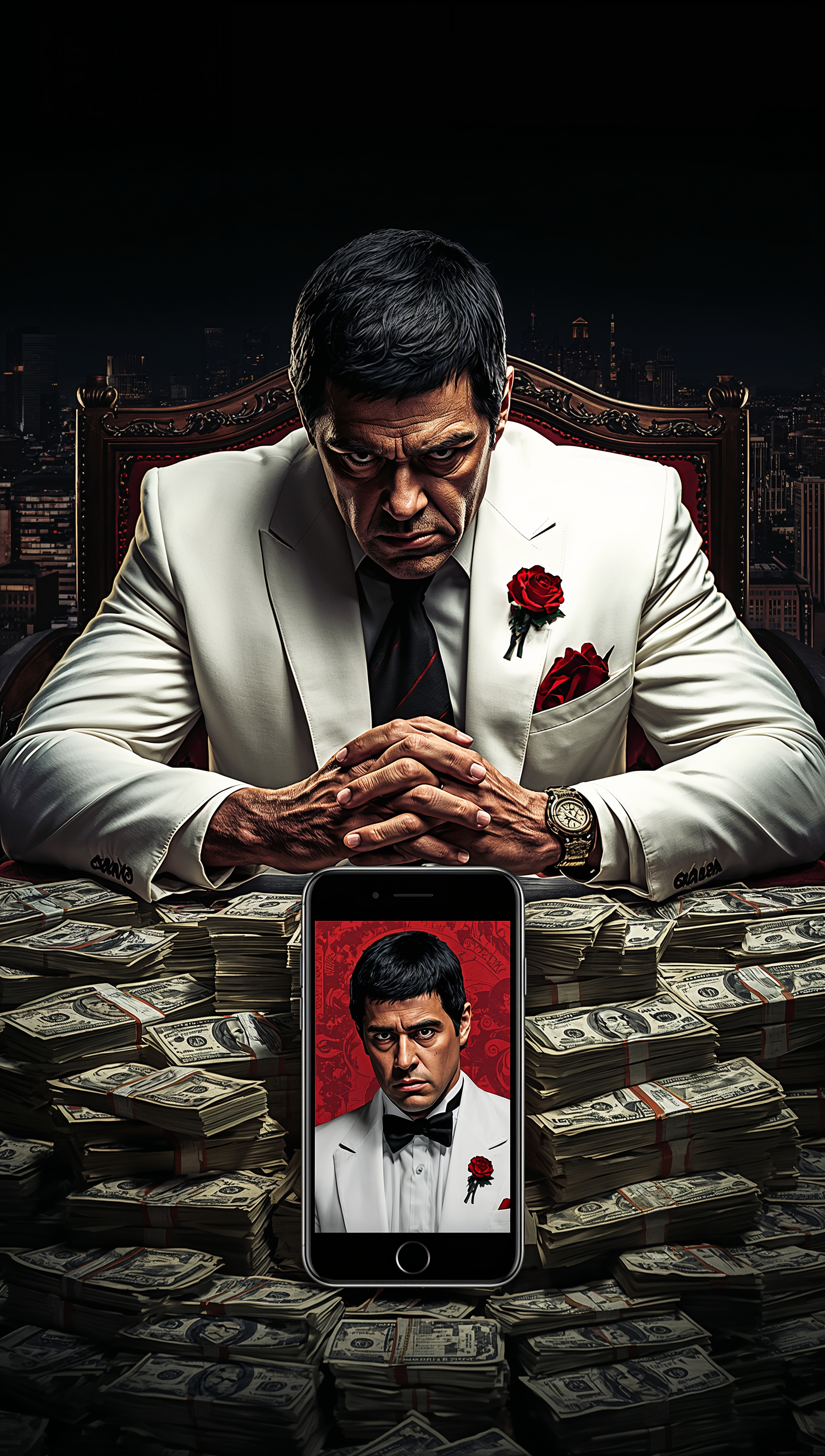 Scarface cash money iPhone wallpaper