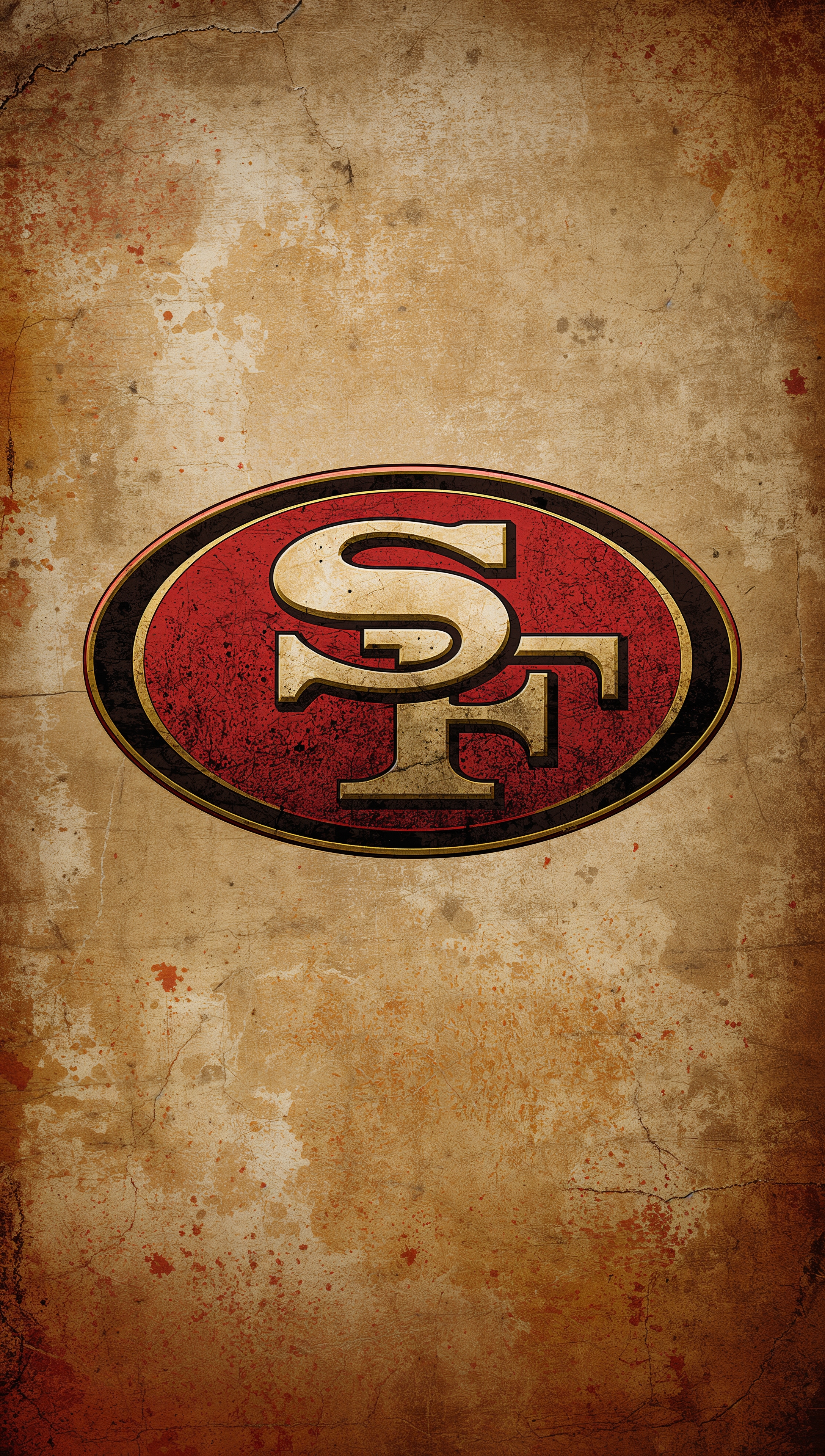 9ers iPhone wallpaper with vintage retro logo