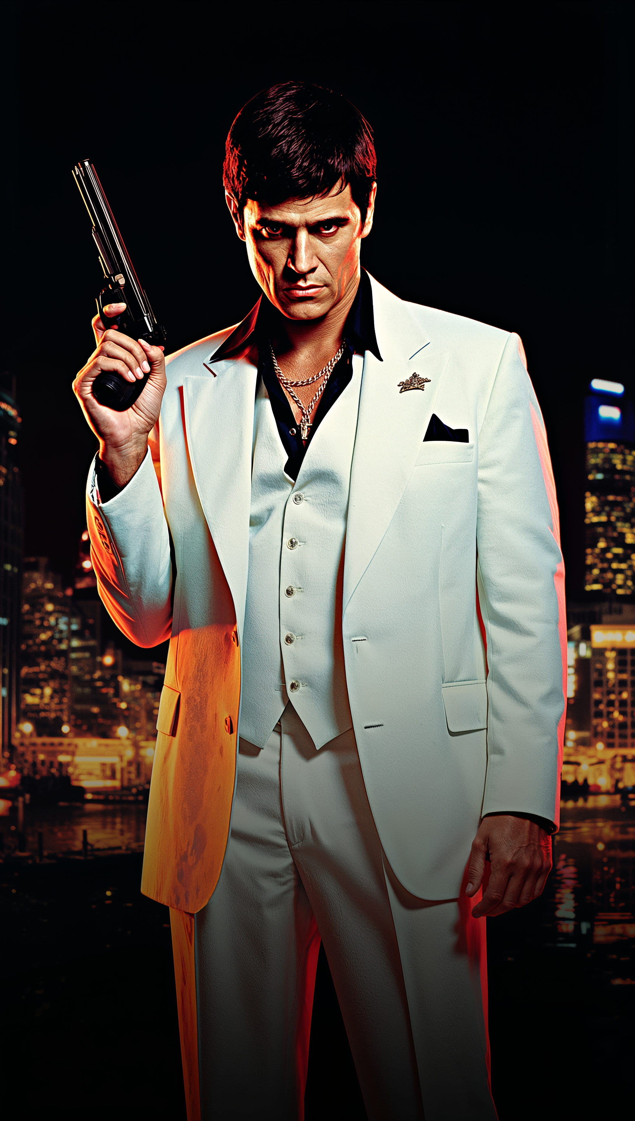 Scarface gun scene iPhone wallpaper