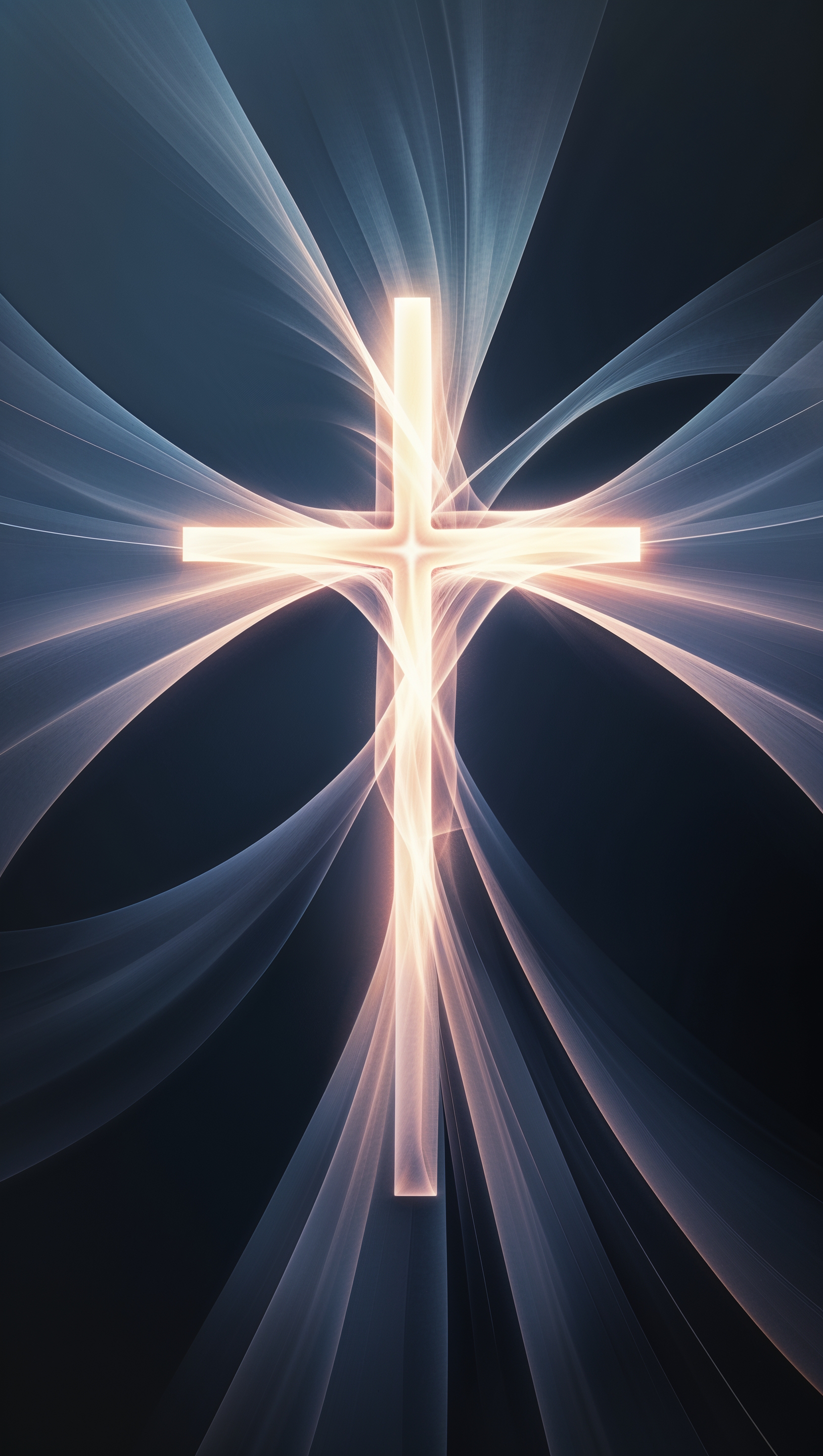 Minimal black cross centered on a clean beige background, ultra-simple style