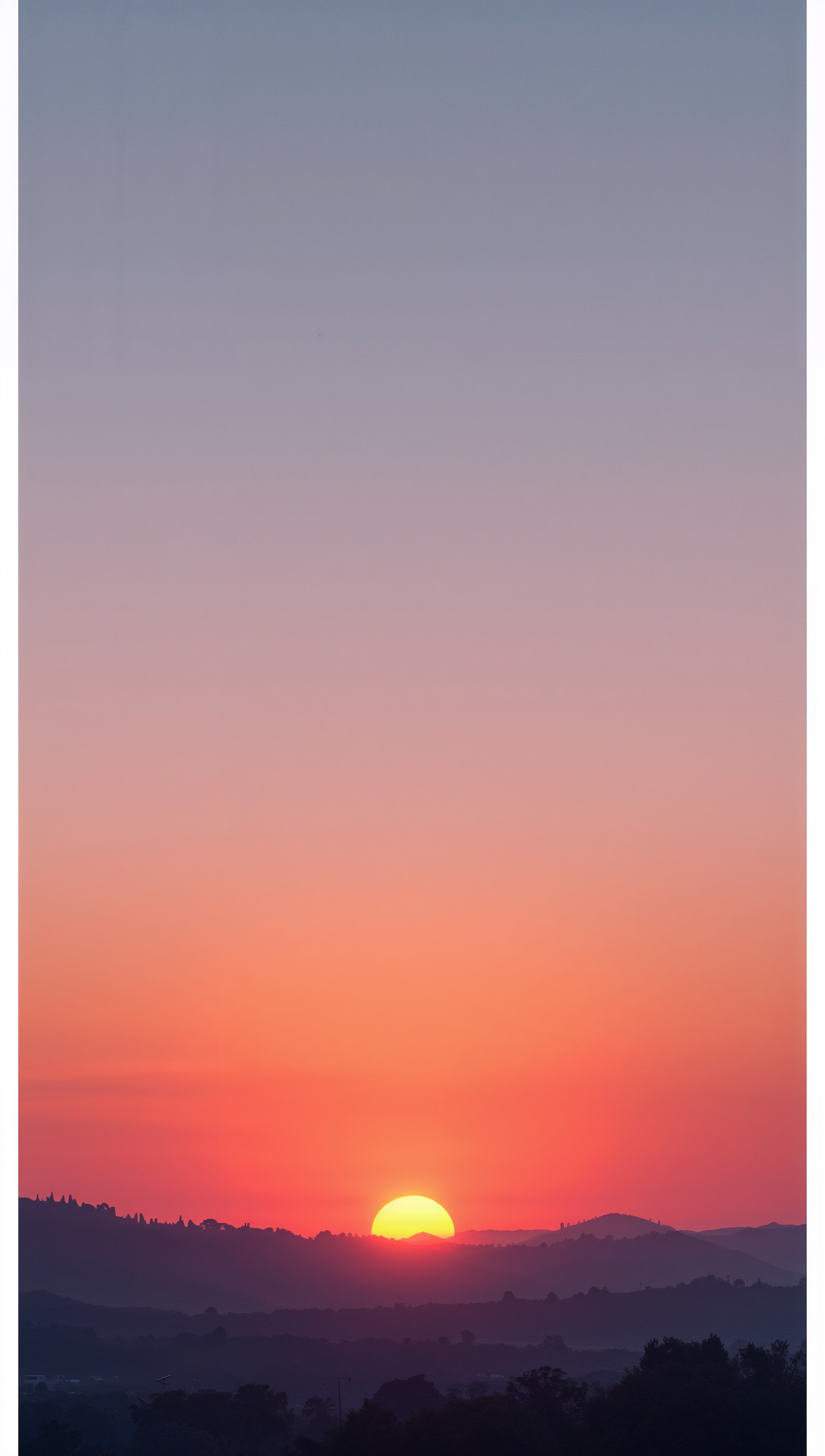 Sunset iPhone wallpaper – minimal gradient sunset