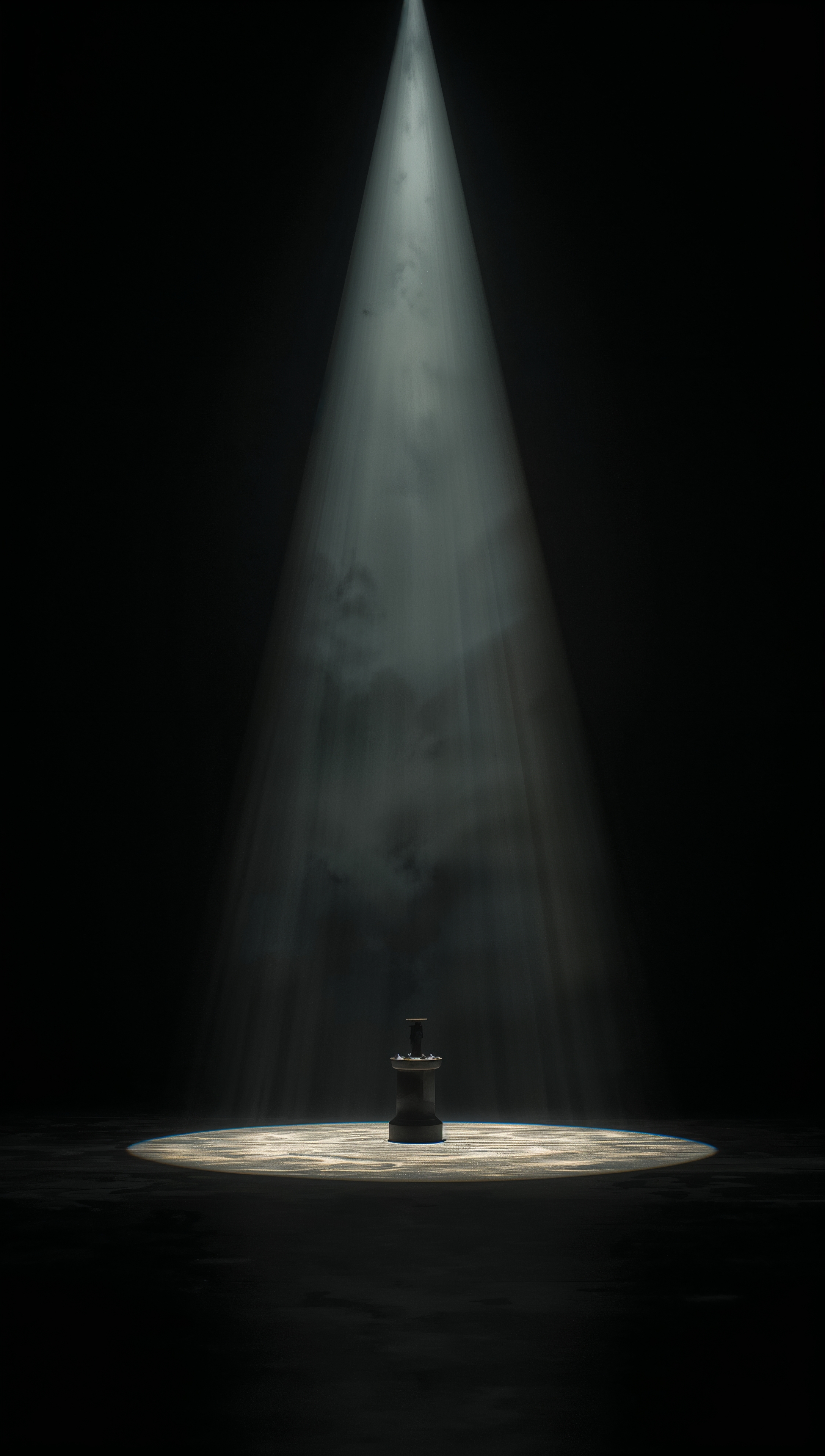 theatre iphone wallpaper with single spotlight stage