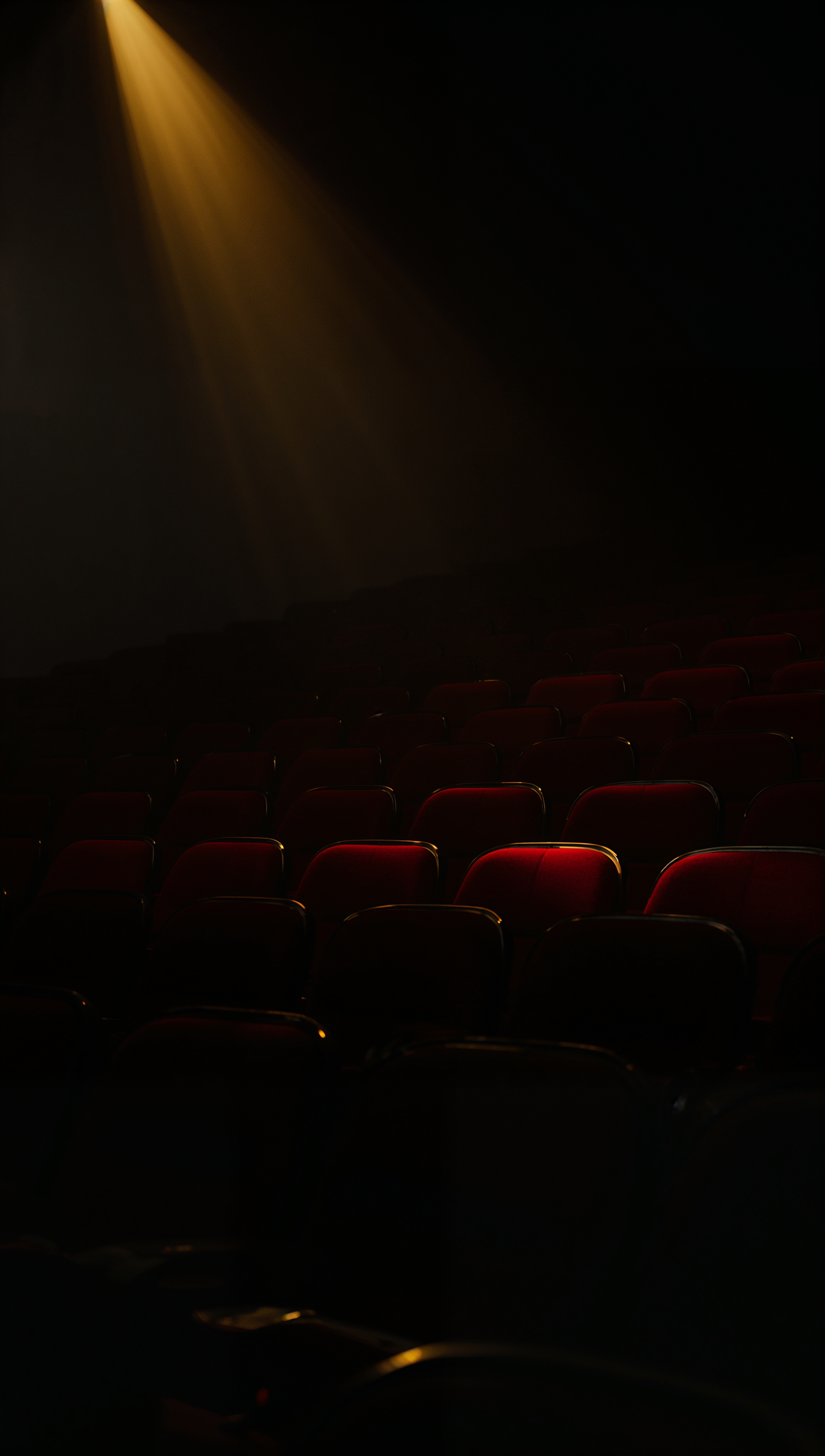 theatre iphone wallpaper with empty seats spotlight