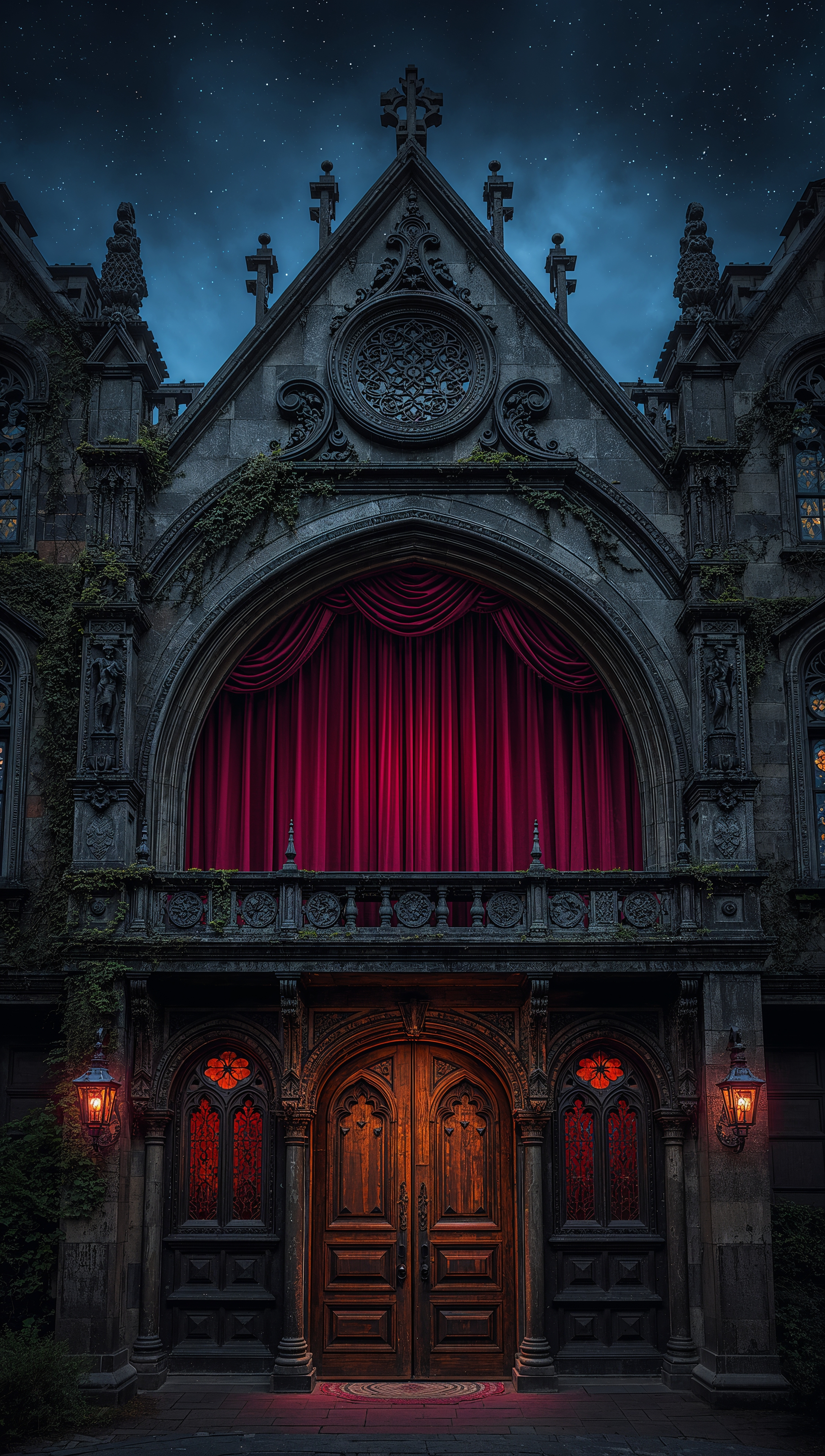 theatre iphone wallpaper gothic stage design