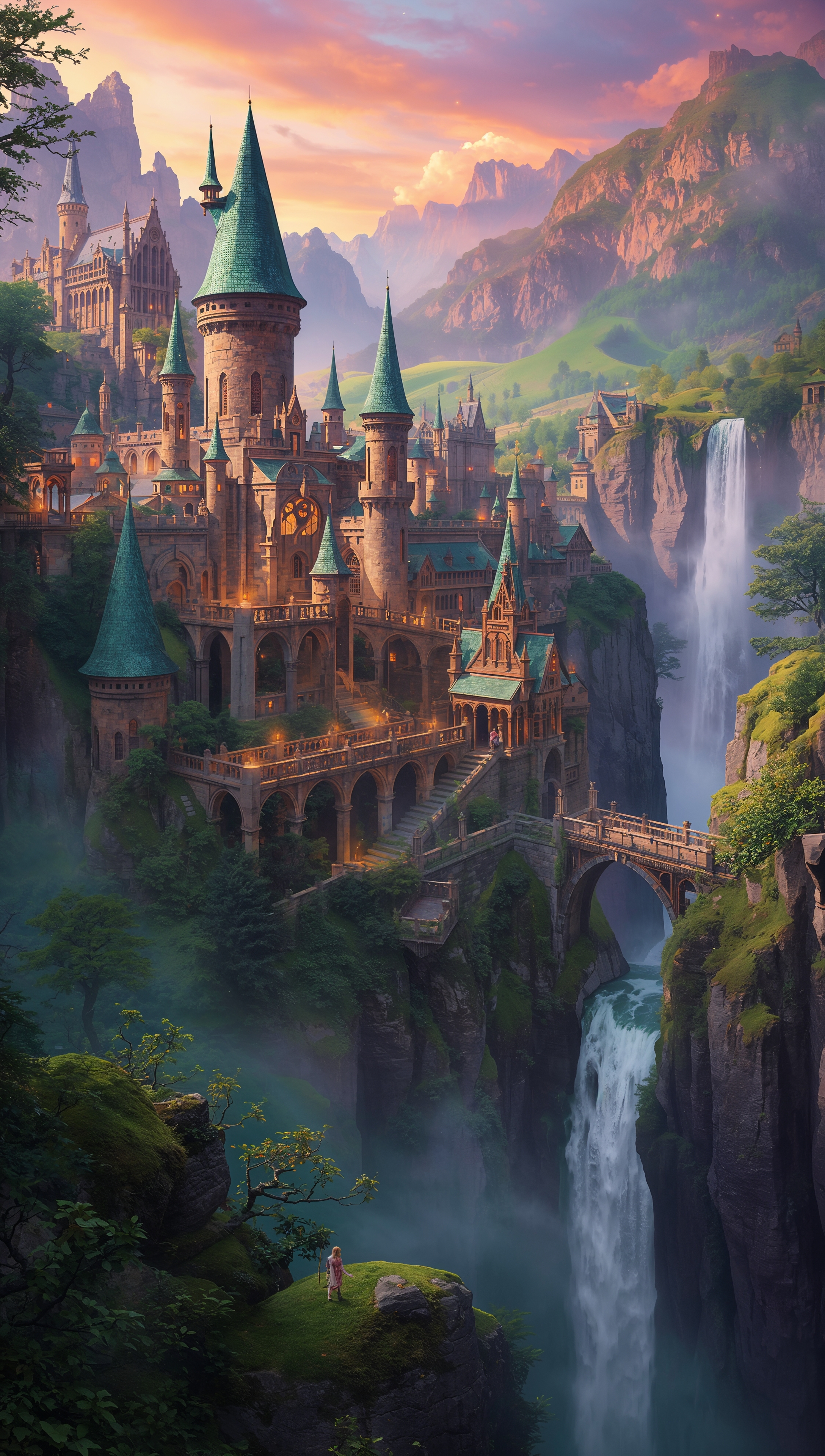 Lord of the Rings – Rivendell city iPhone wallpaper