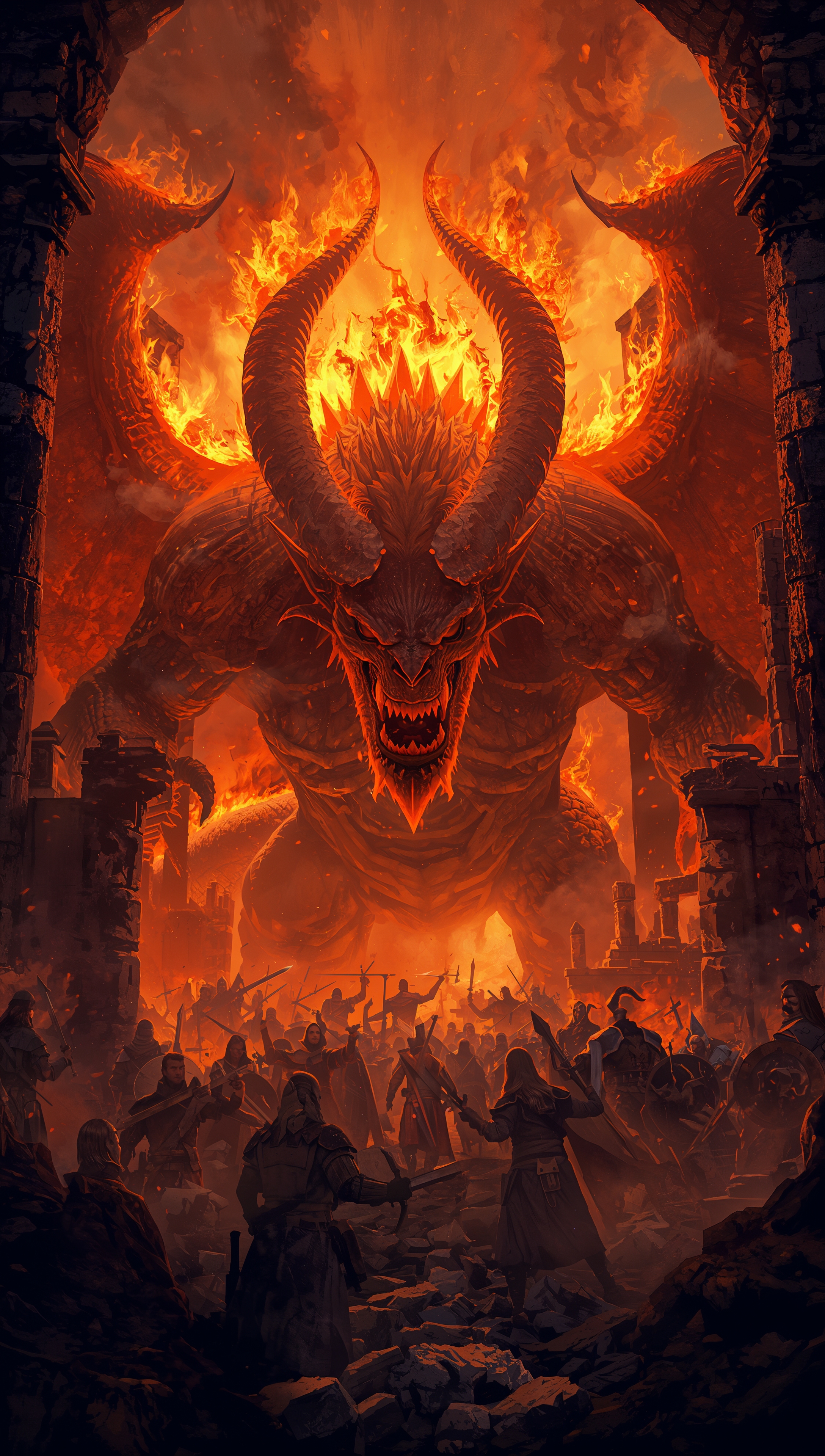 Lord of the Rings – Balrog Moria iPhone wallpaper