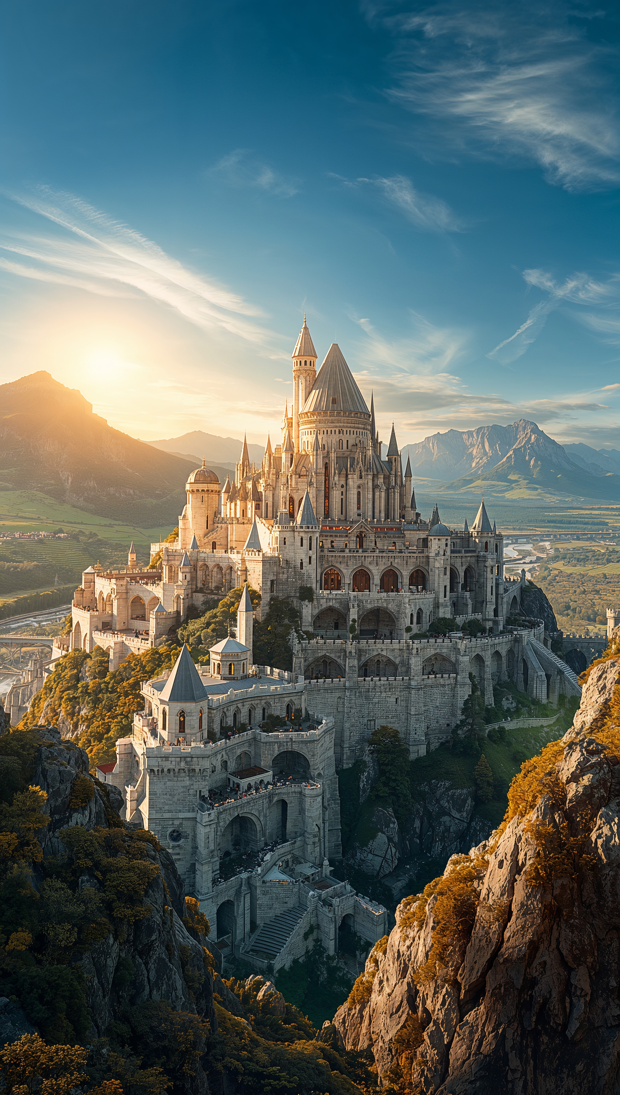 Lord of the Rings – Minas Tirith city iPhone wallpaper