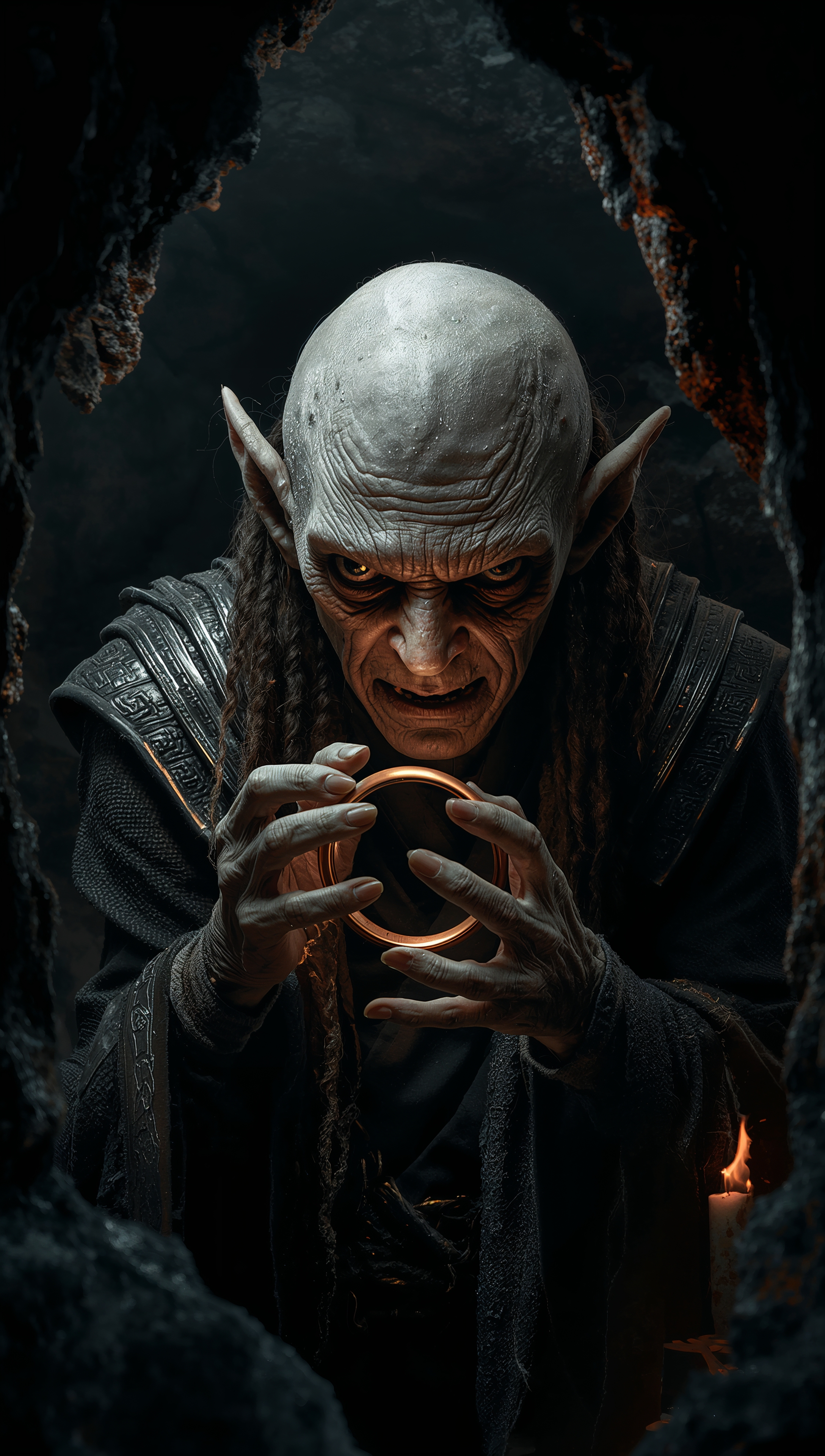 Lord of the Rings – Gollum with Ring iPhone wallpaper