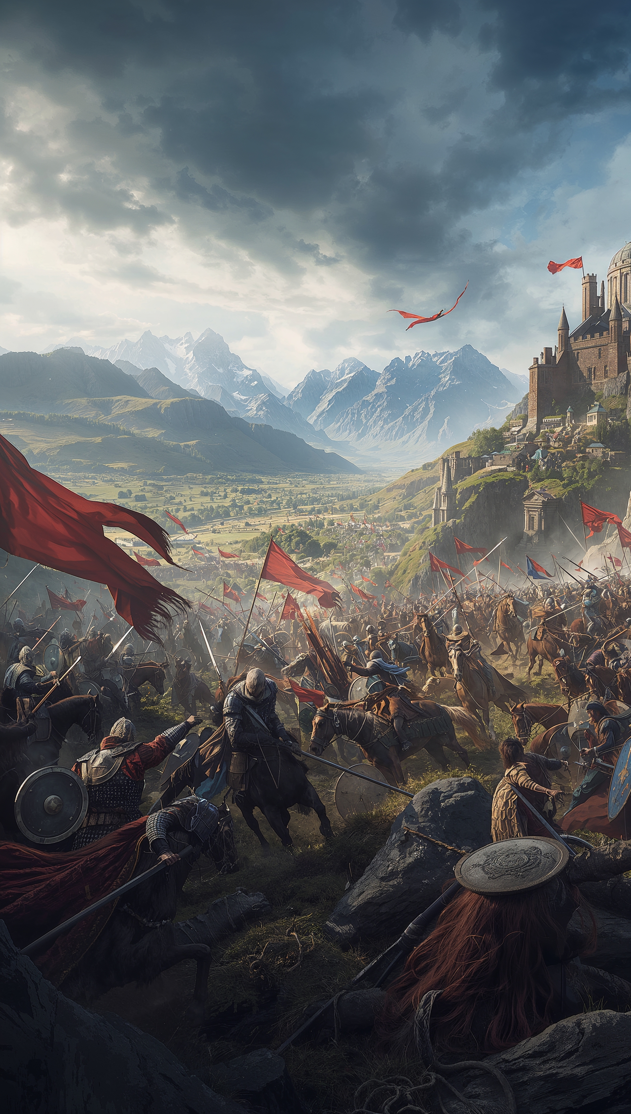 Lord of the Rings – Helm’s Deep battle iPhone wallpaper