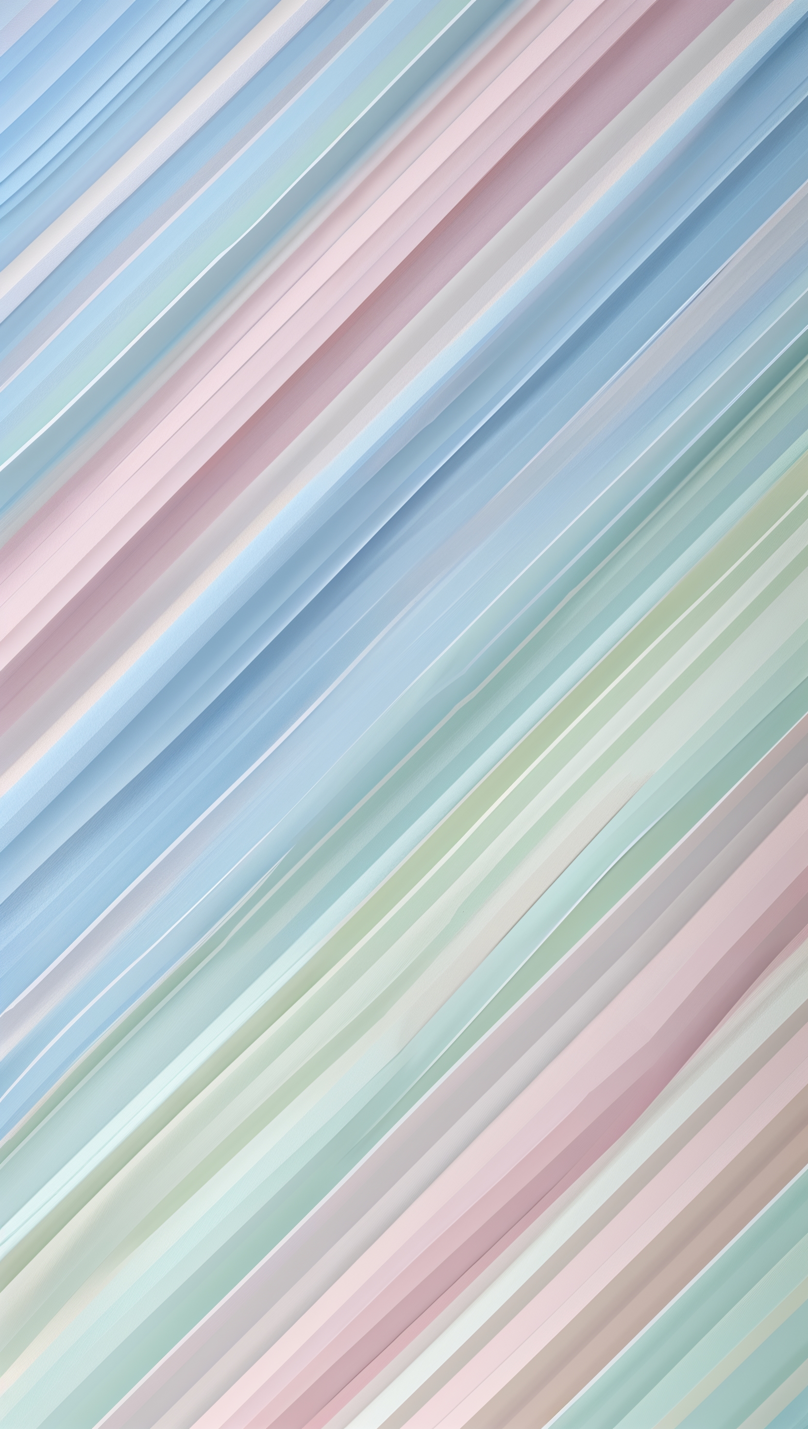 Diagonal stripes in pastel tones (blue, pink, mint) with soft spacing