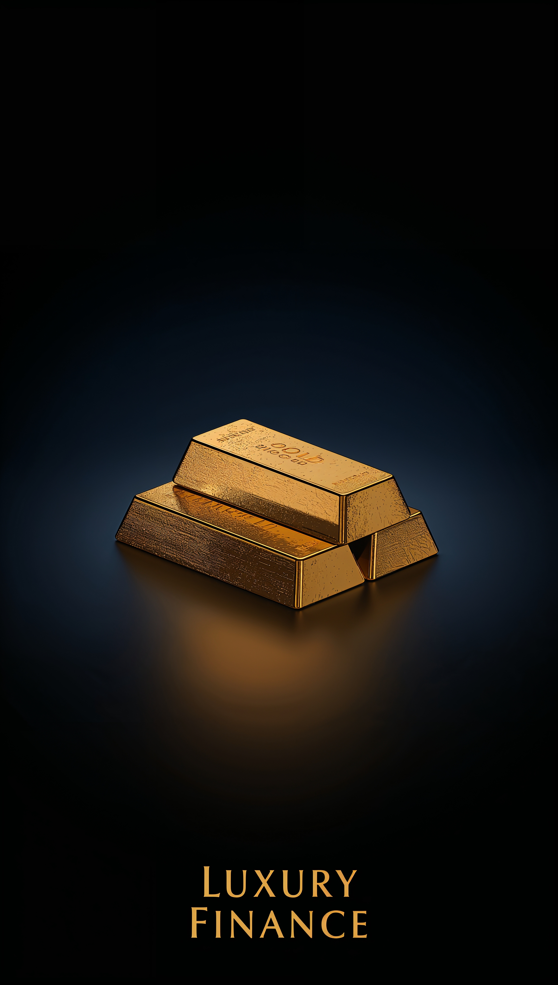 Money iPhone wallpaper – golden bars stack