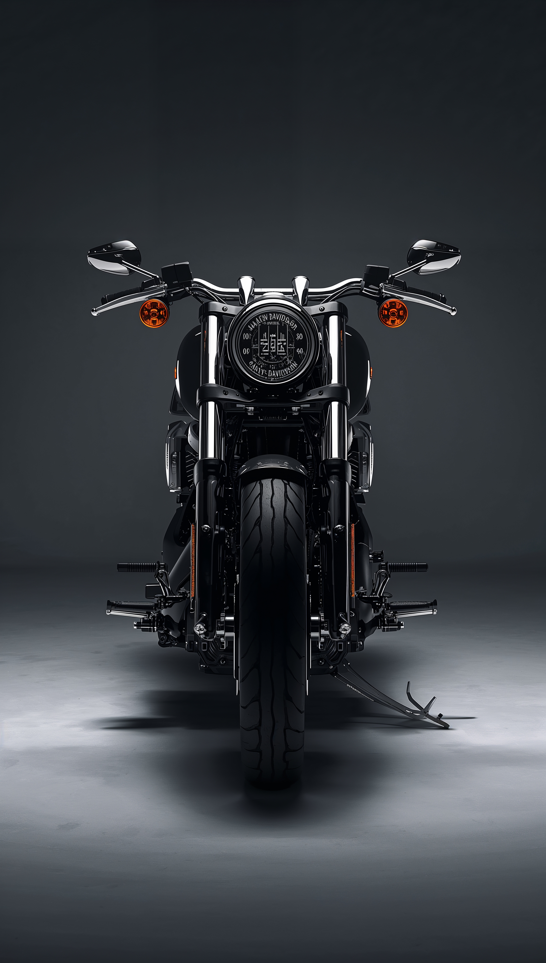 Harley Davidson iPhone wallpaper – powerful front view