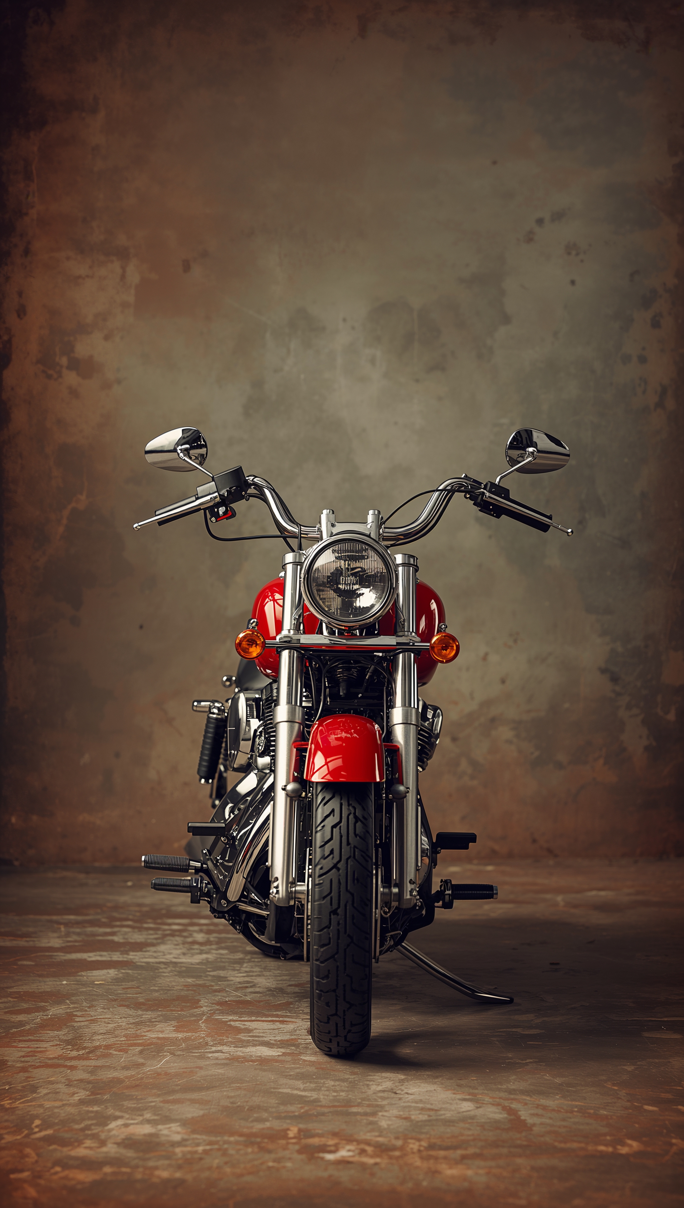 Harley Davidson iPhone wallpaper – retro red classic