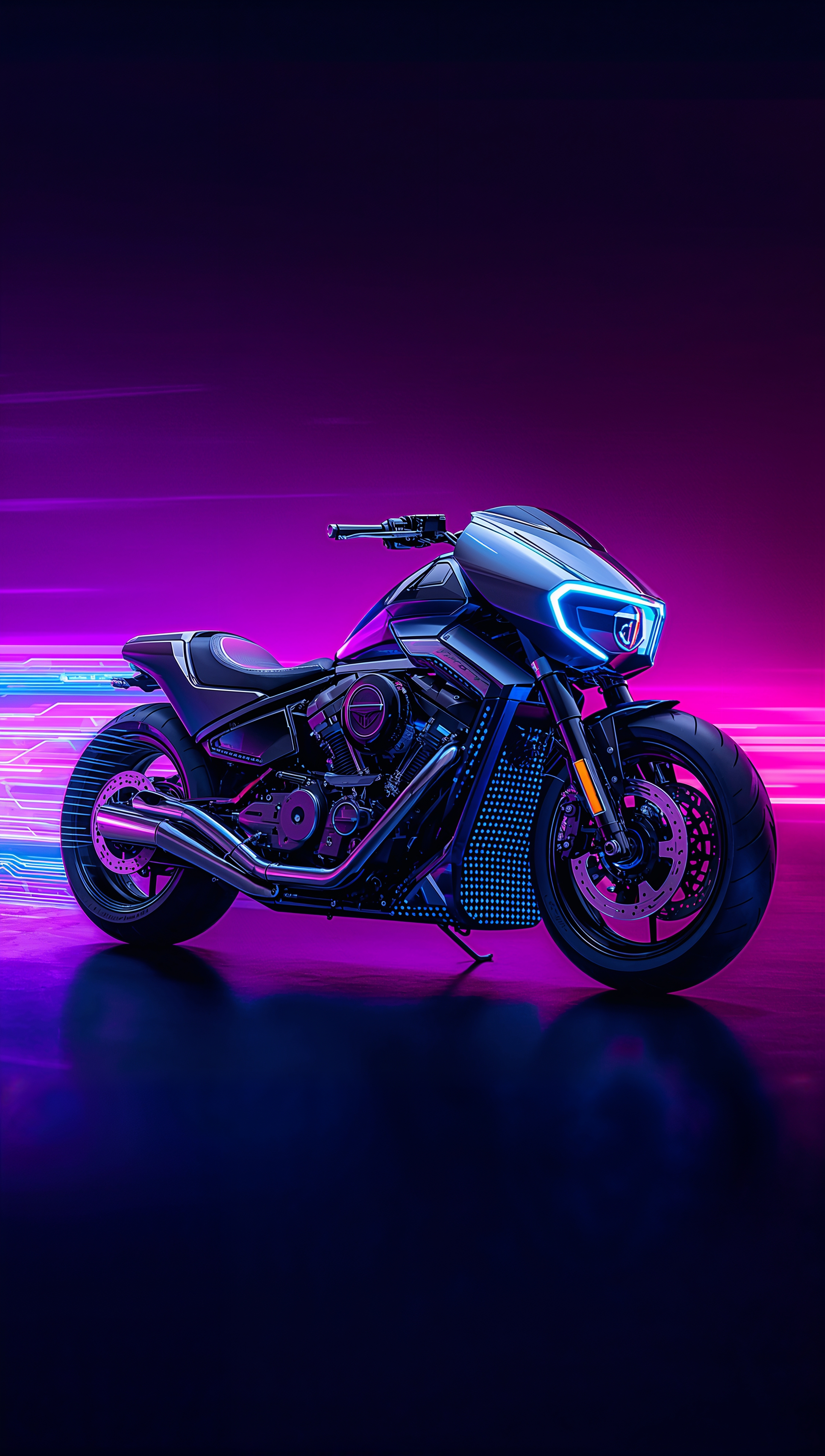 Harley Davidson iPhone wallpaper – futuristic concept