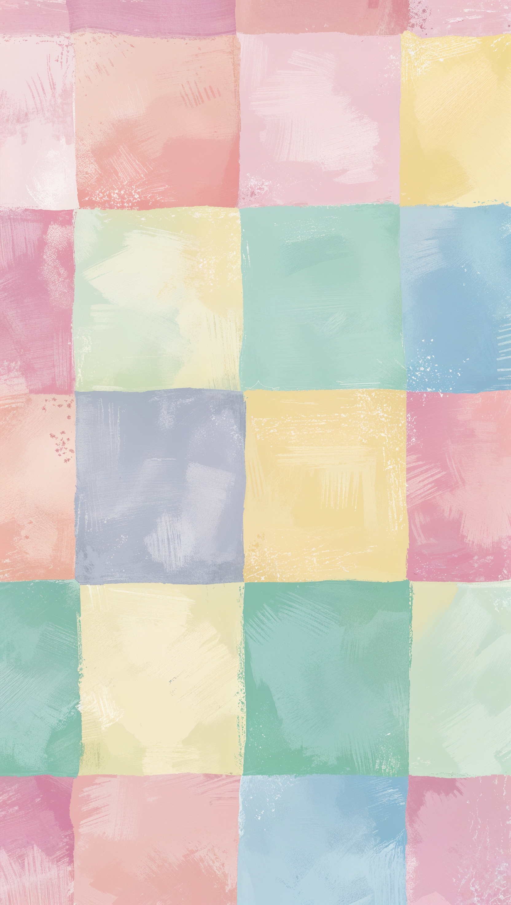 Colorful checkerboard pattern in aesthetic pastel tones