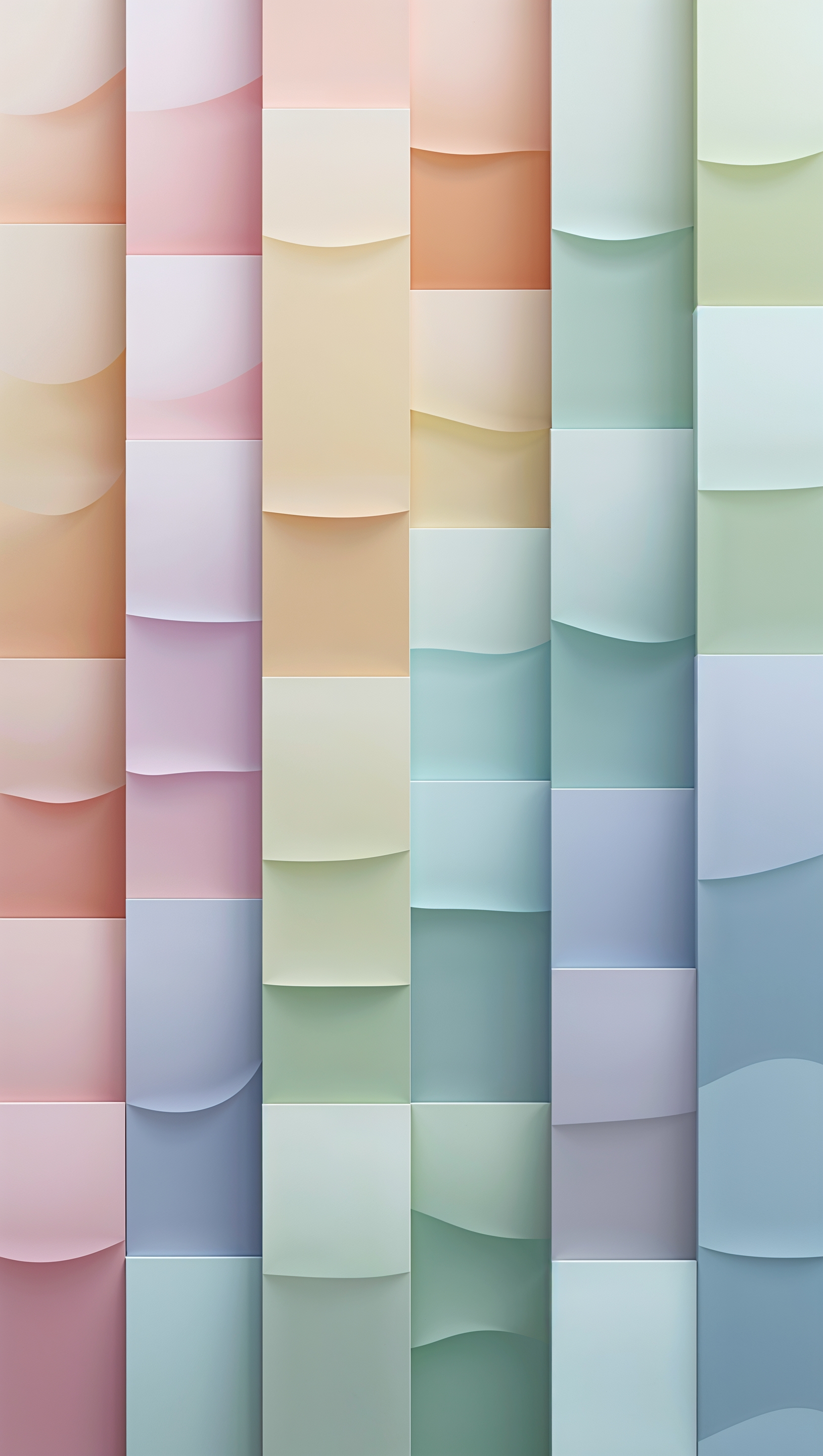 Soft pastel color blocks blending smoothly in vertical layout
