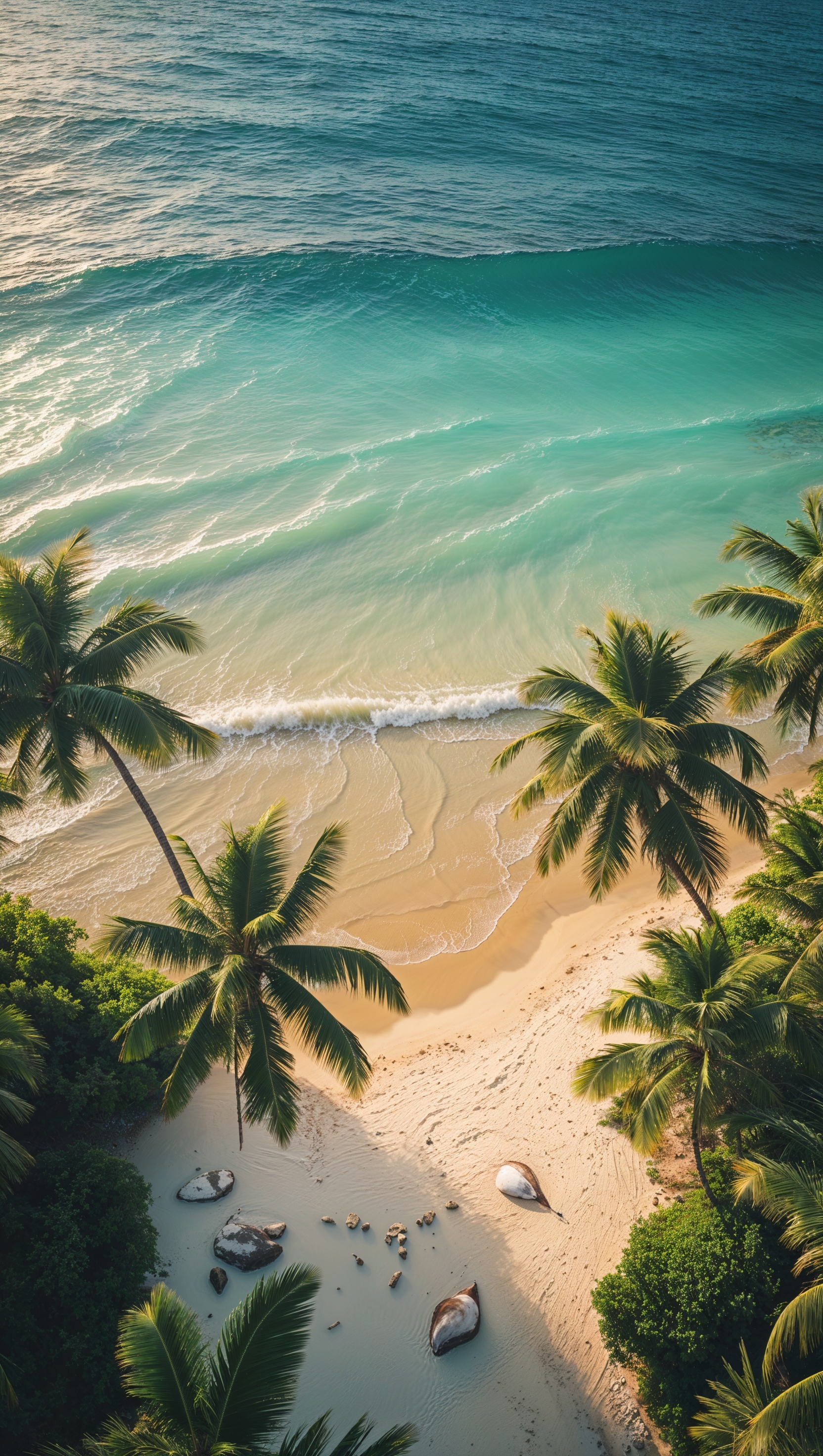 Abstract vertical wave patterns on sandy beach, soft motion feel