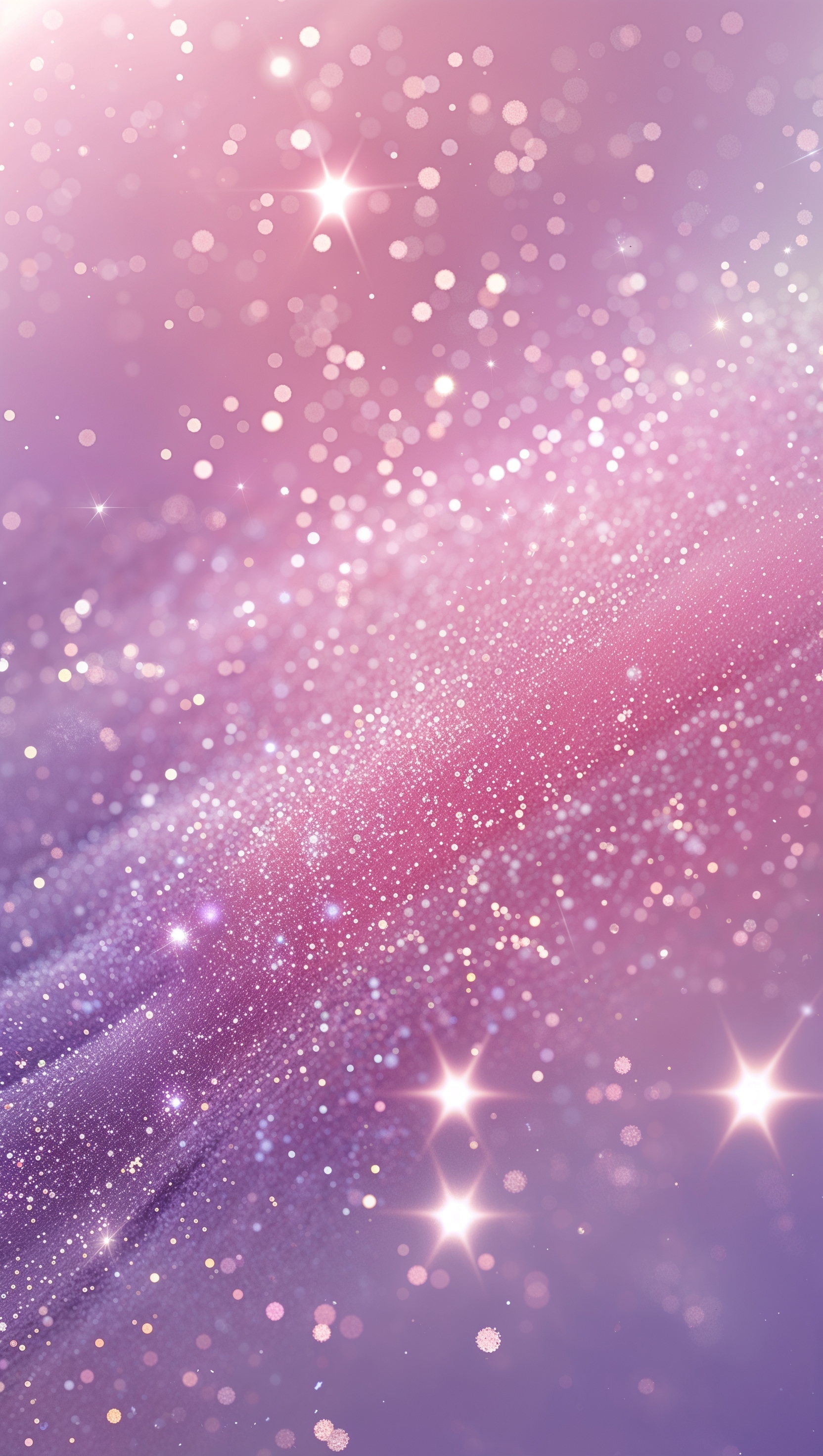 Soft pastel glitter background in pink and lavender tones, sparkly iPhone wallpaper