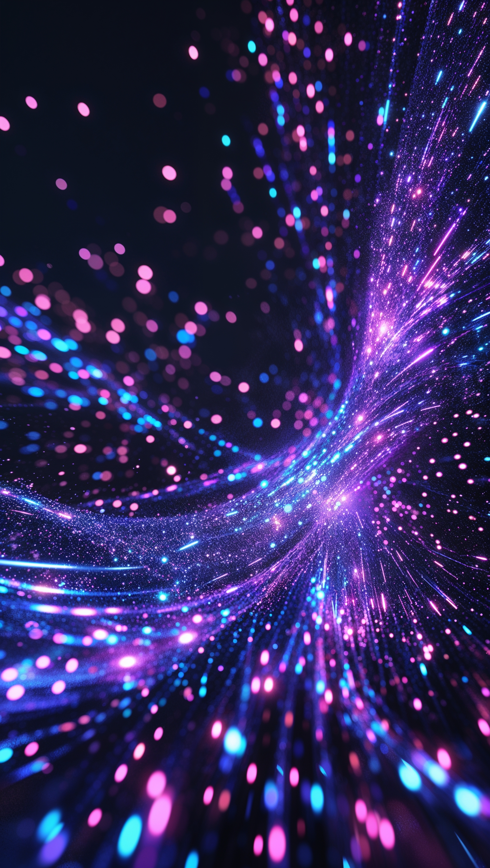 Fantasy glitter sky with sparkles forming constellations