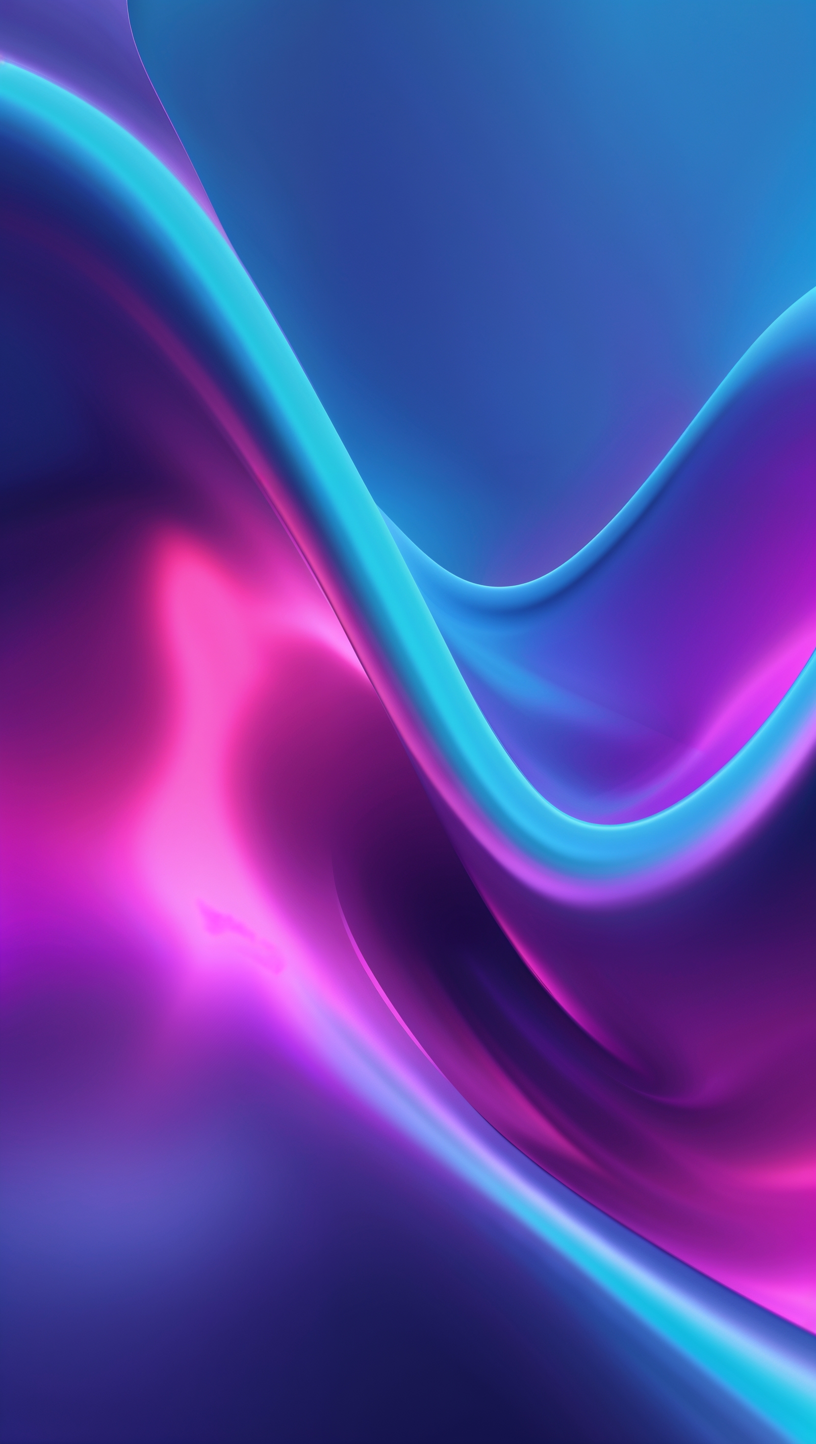 Gradient with saturated neon tones, smooth shift from cyan to magenta