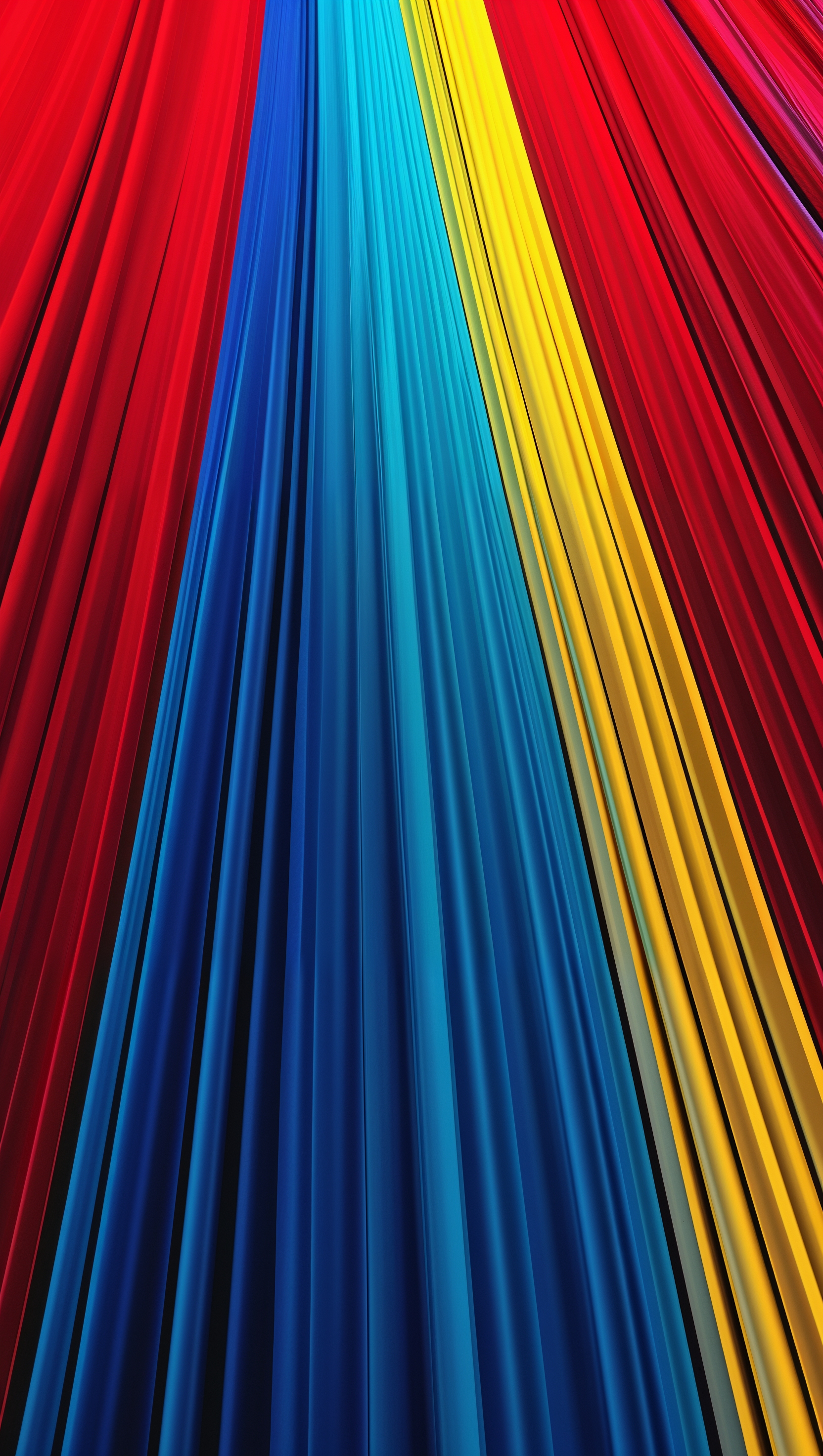 Bold vertical stripes with gradient between primary colors