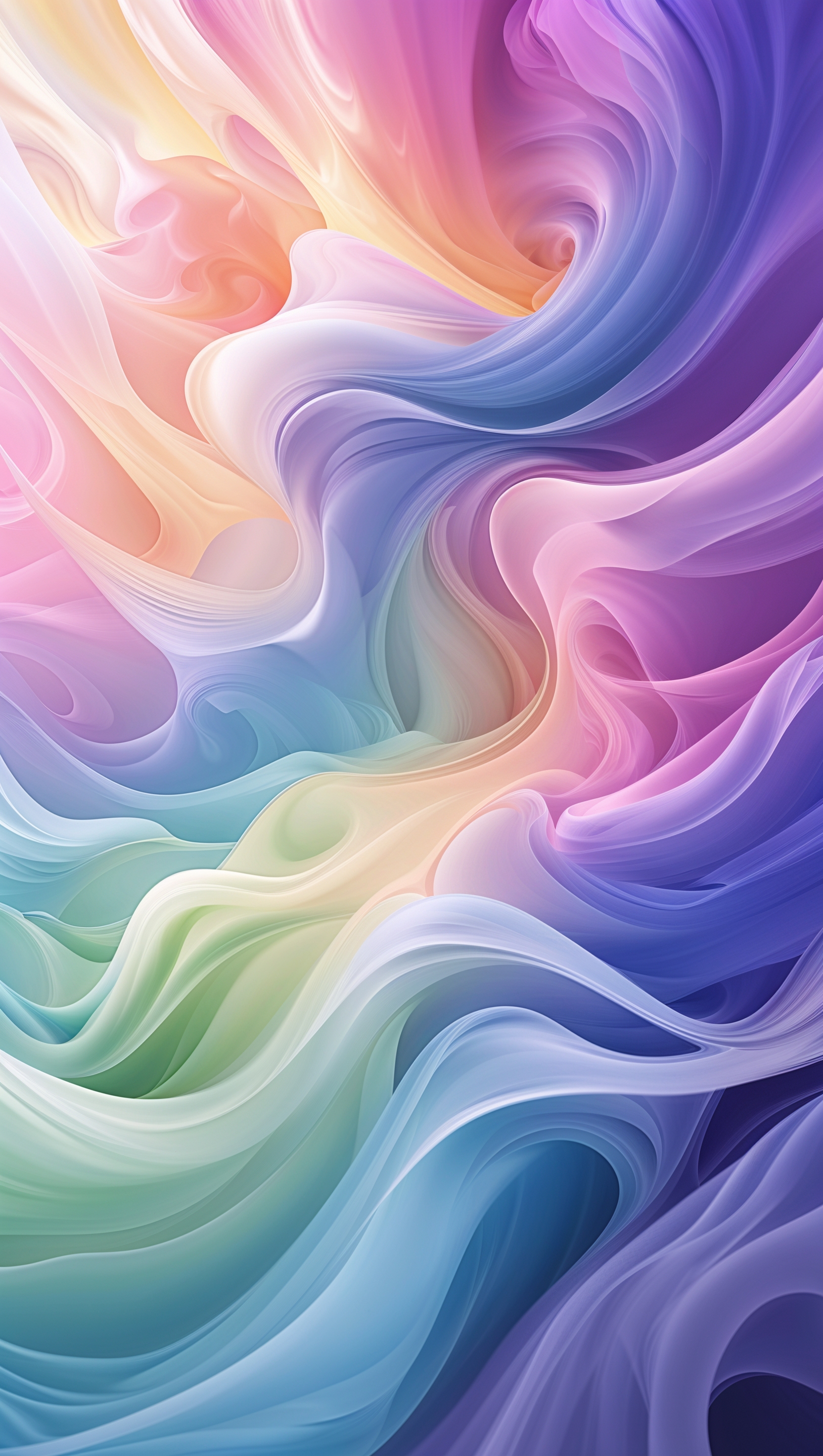 Fluid gradient motion design with soft swirls and color flow